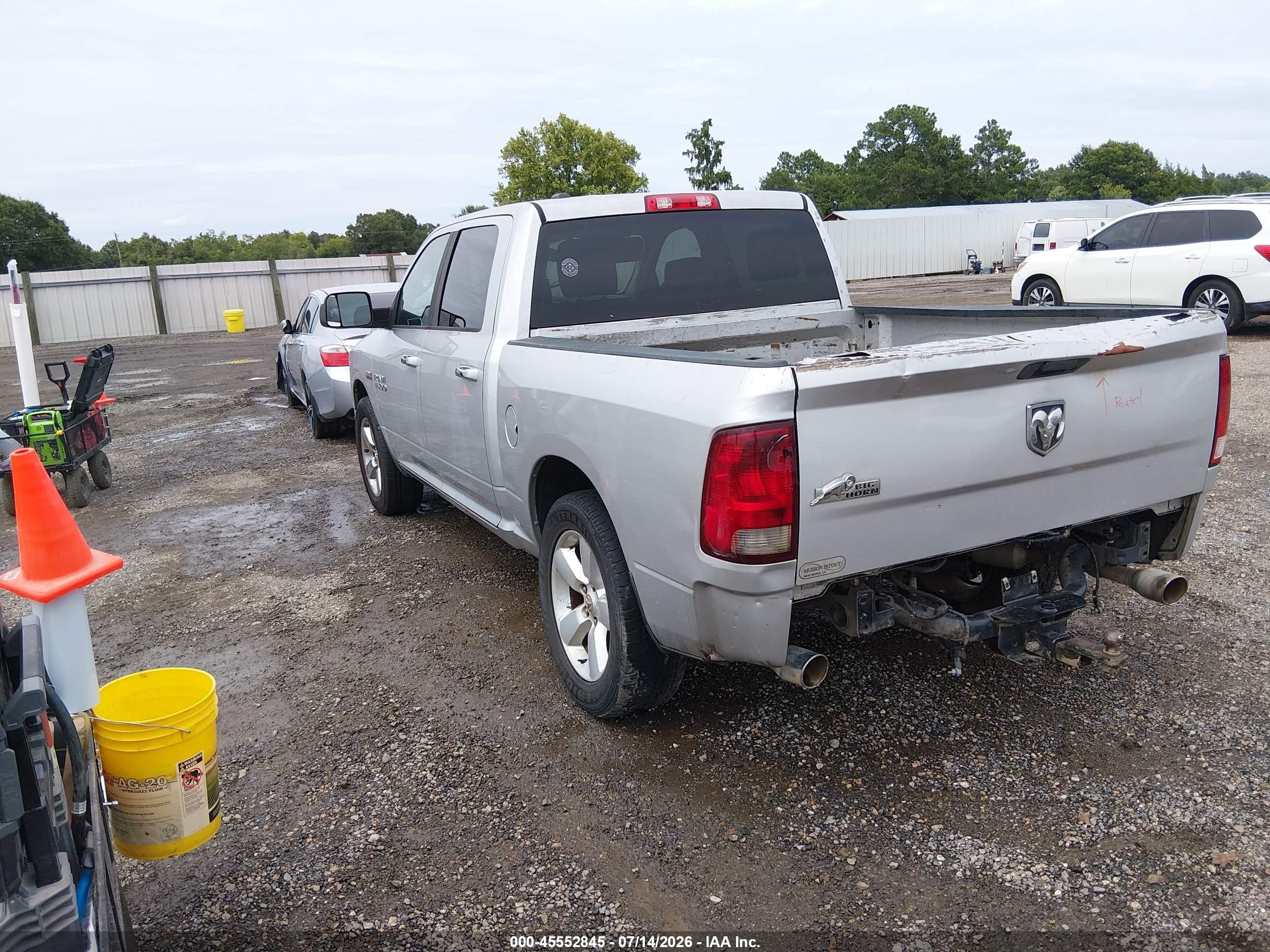 2014 Ram 1500 Big Horn Silver vin: 1C6RR6LT8ES228806