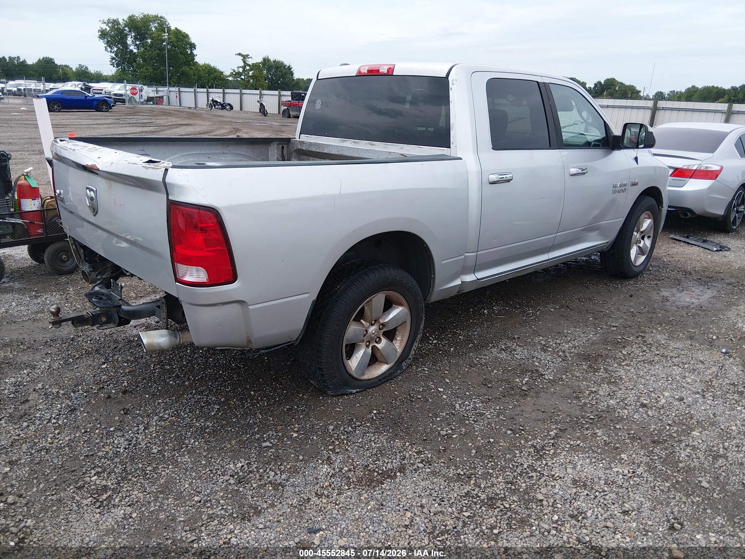2014 Ram 1500 Big Horn Silver vin: 1C6RR6LT8ES228806
