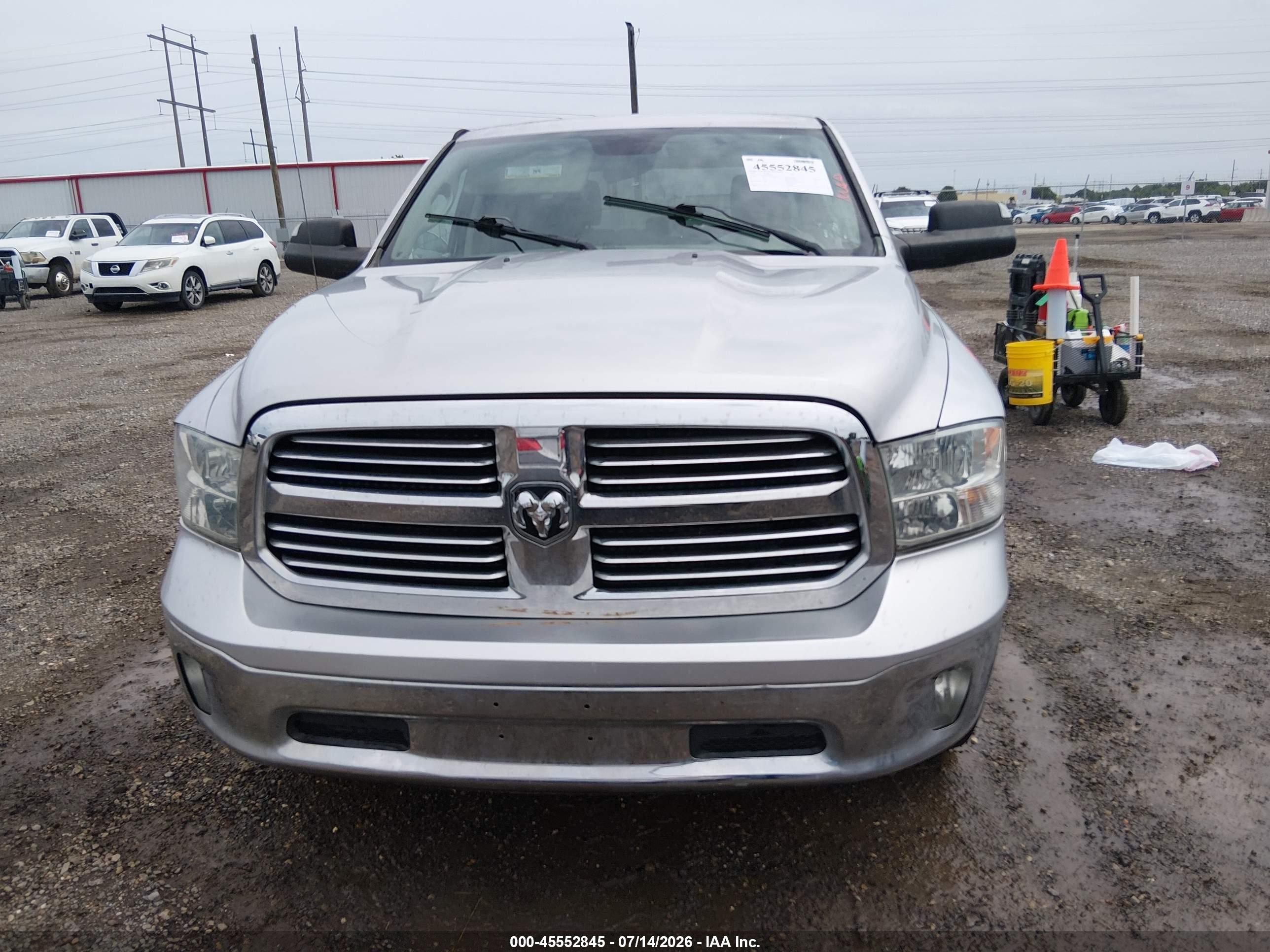 2014 Ram 1500 Big Horn Silver vin: 1C6RR6LT8ES228806