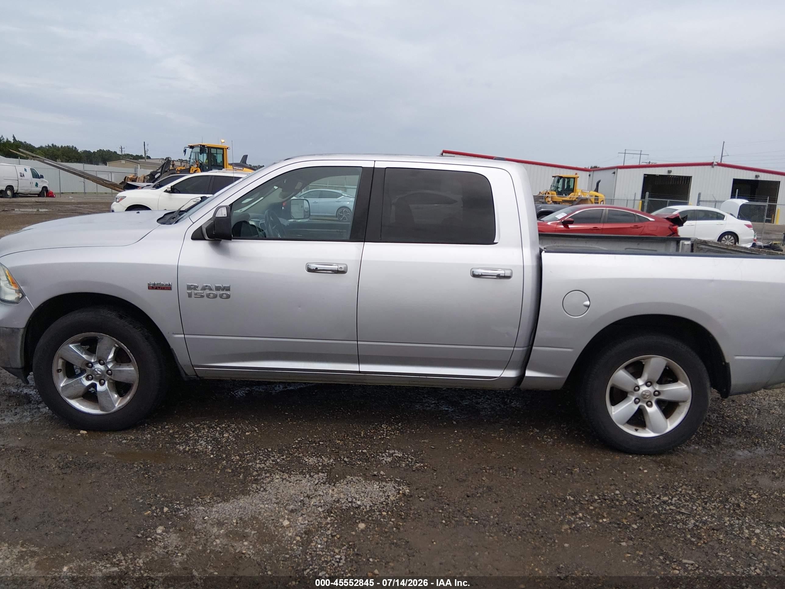 2014 Ram 1500 Big Horn Silver vin: 1C6RR6LT8ES228806