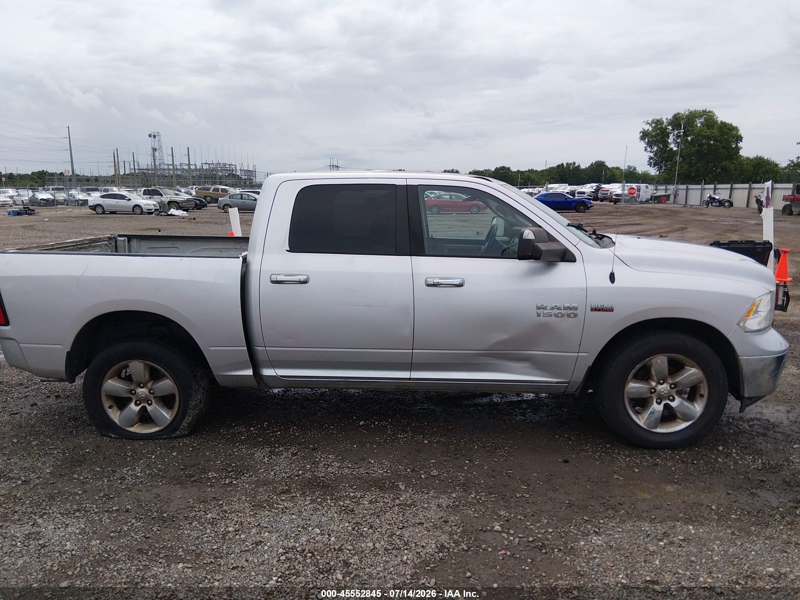 2014 Ram 1500 Big Horn Silver vin: 1C6RR6LT8ES228806