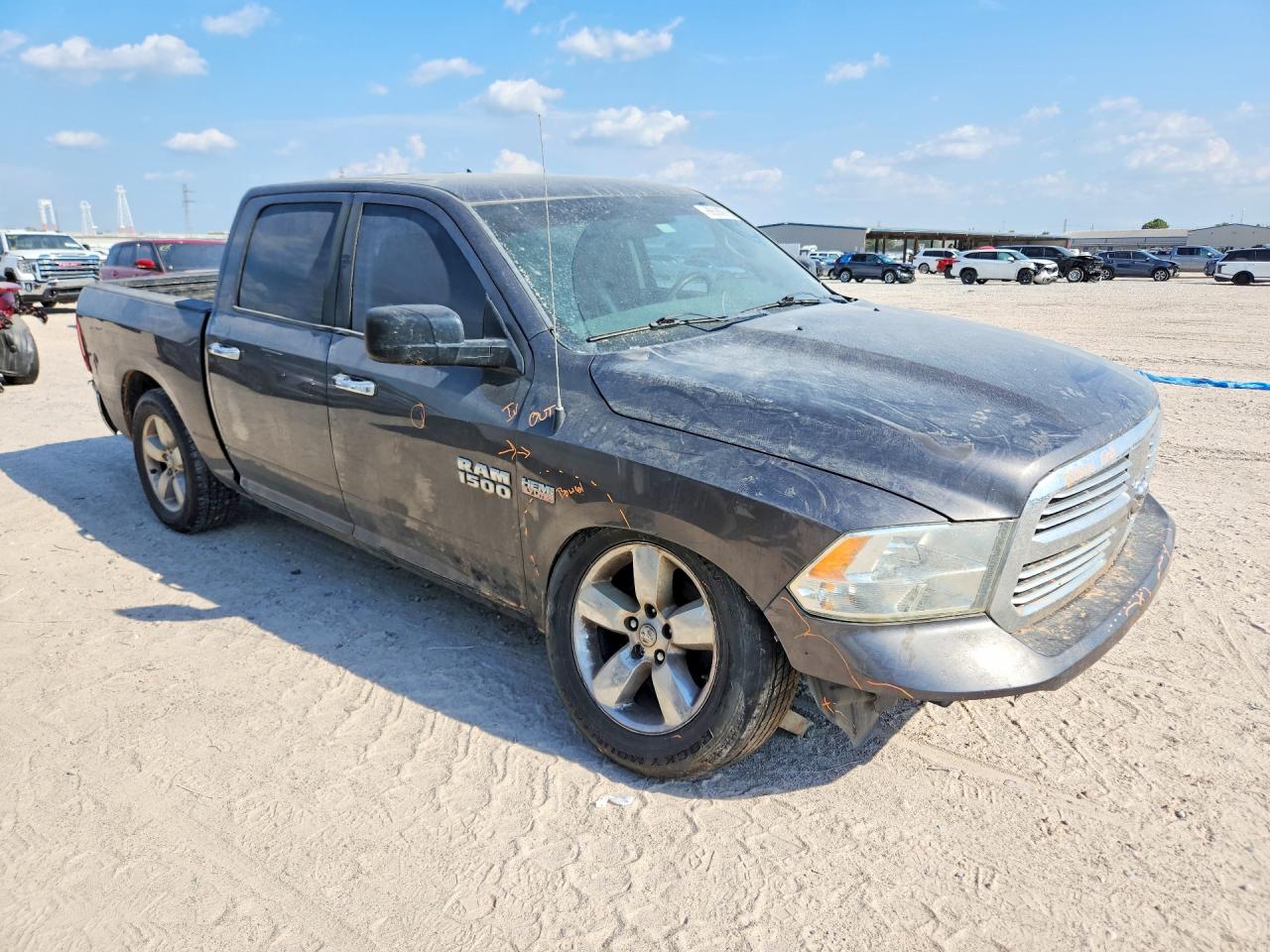 2014 Ram 1500 Slt Gray vin: 1C6RR6LT8ES397949