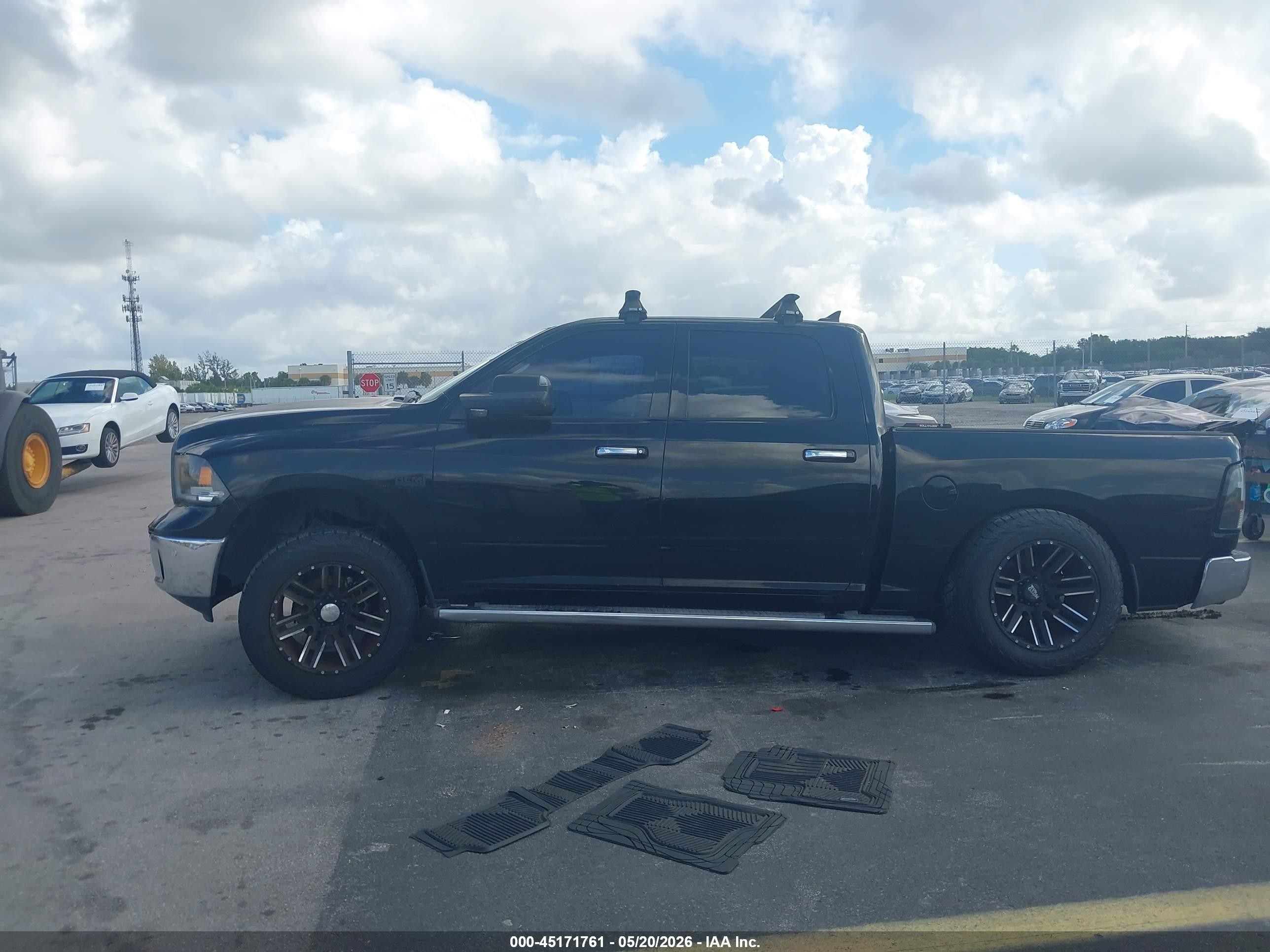 2015 Ram 1500 Big Horn Black vin: 1C6RR6LT8FS583895