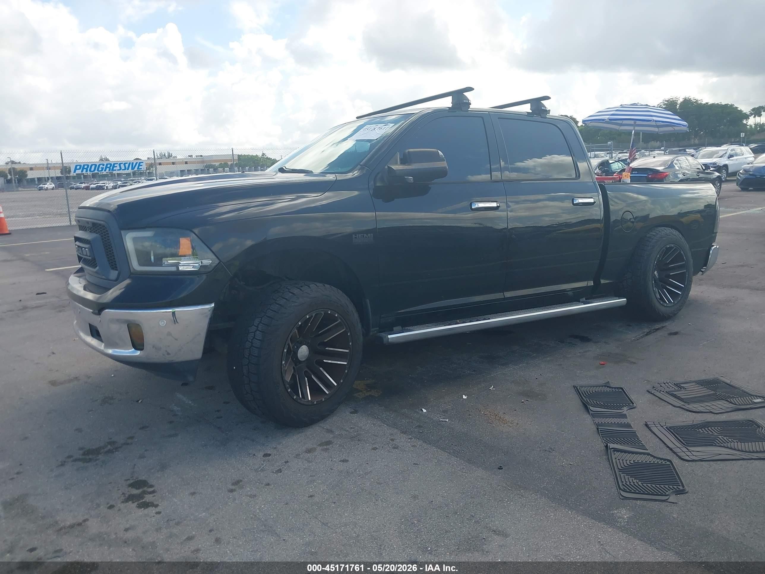 2015 Ram 1500 Big Horn Black vin: 1C6RR6LT8FS583895