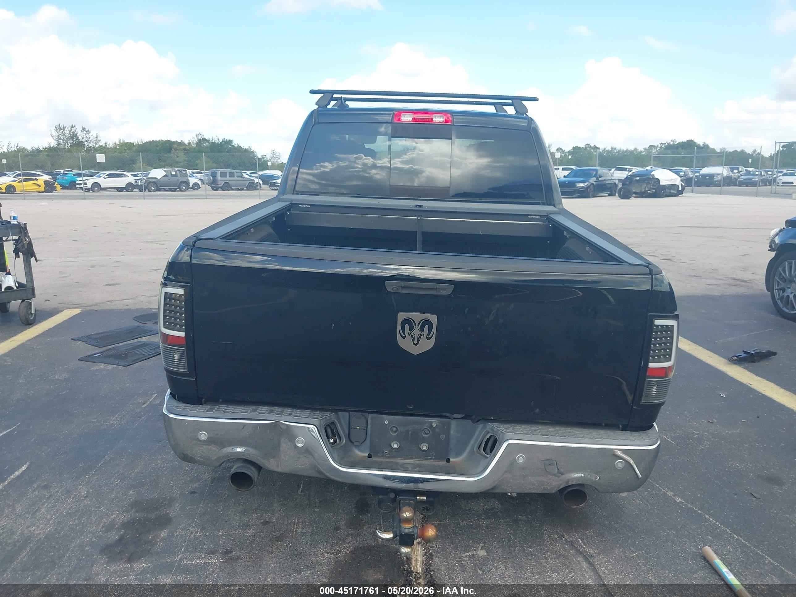 2015 Ram 1500 Big Horn Black vin: 1C6RR6LT8FS583895