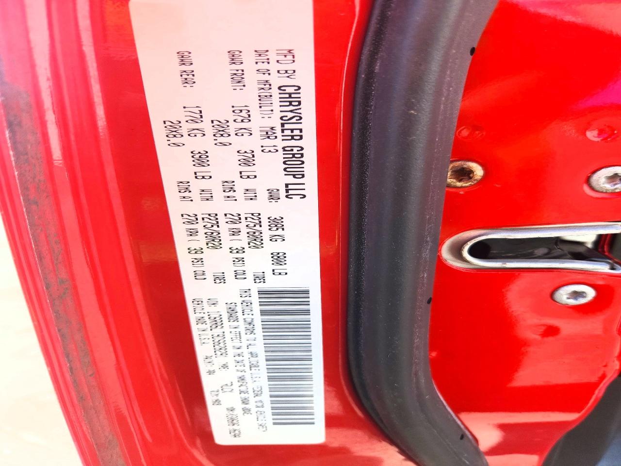 2013 Ram 1500 Slt Red vin: 1C6RR6LT9DS628291