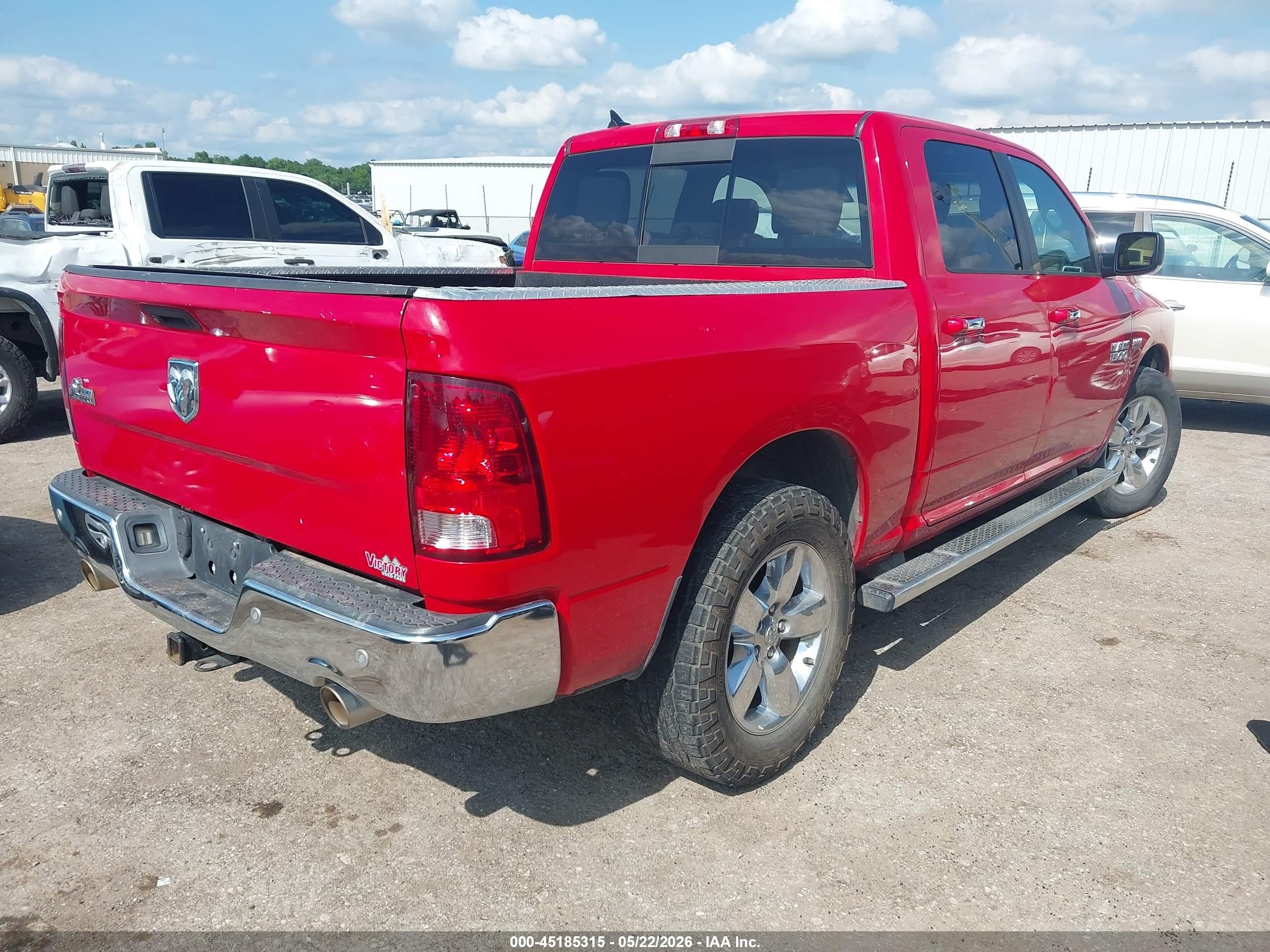 2014 Ram 1500 Big Horn Red vin: 1C6RR6LT9ES101949