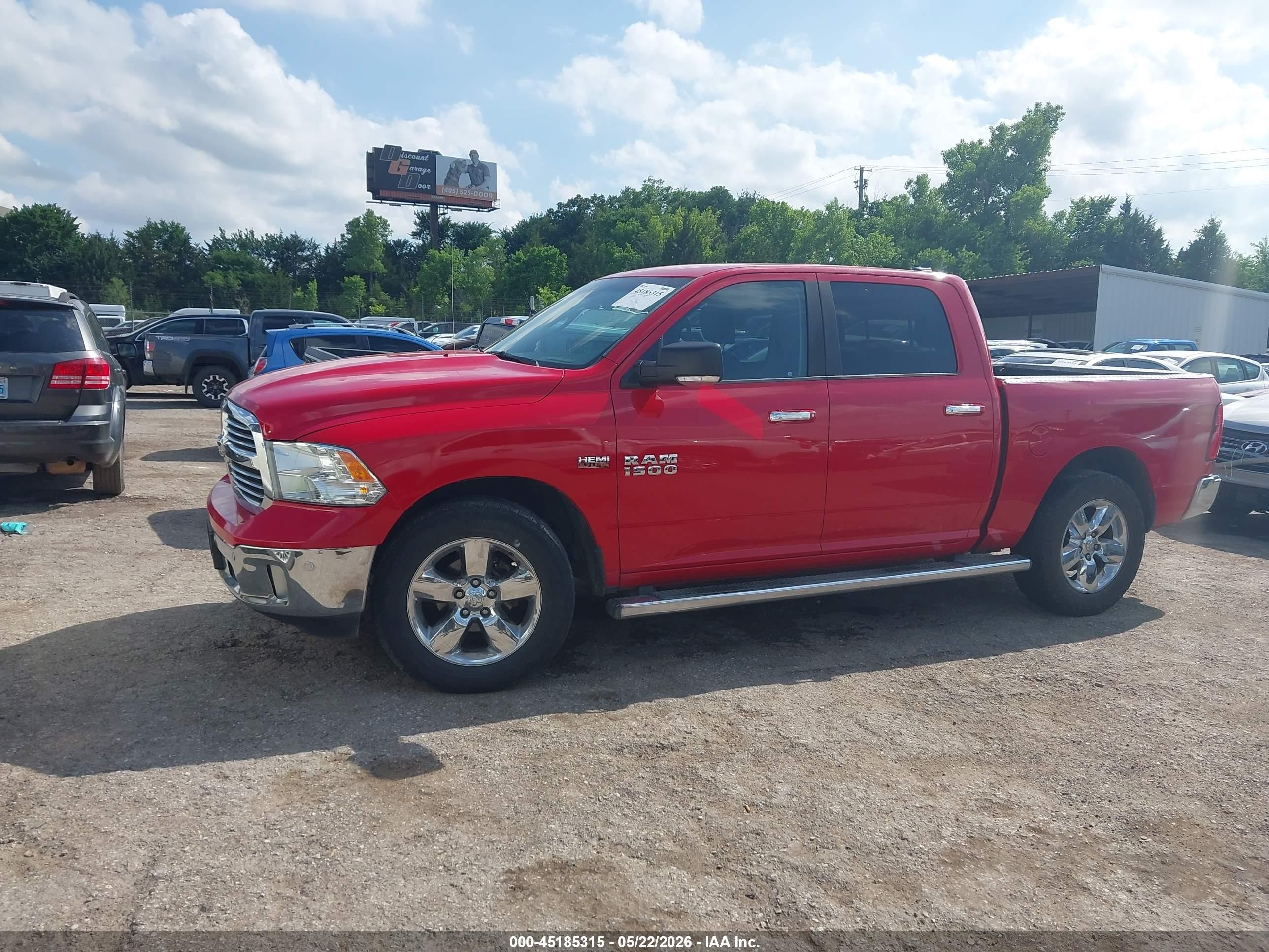 2014 Ram 1500 Big Horn Red vin: 1C6RR6LT9ES101949