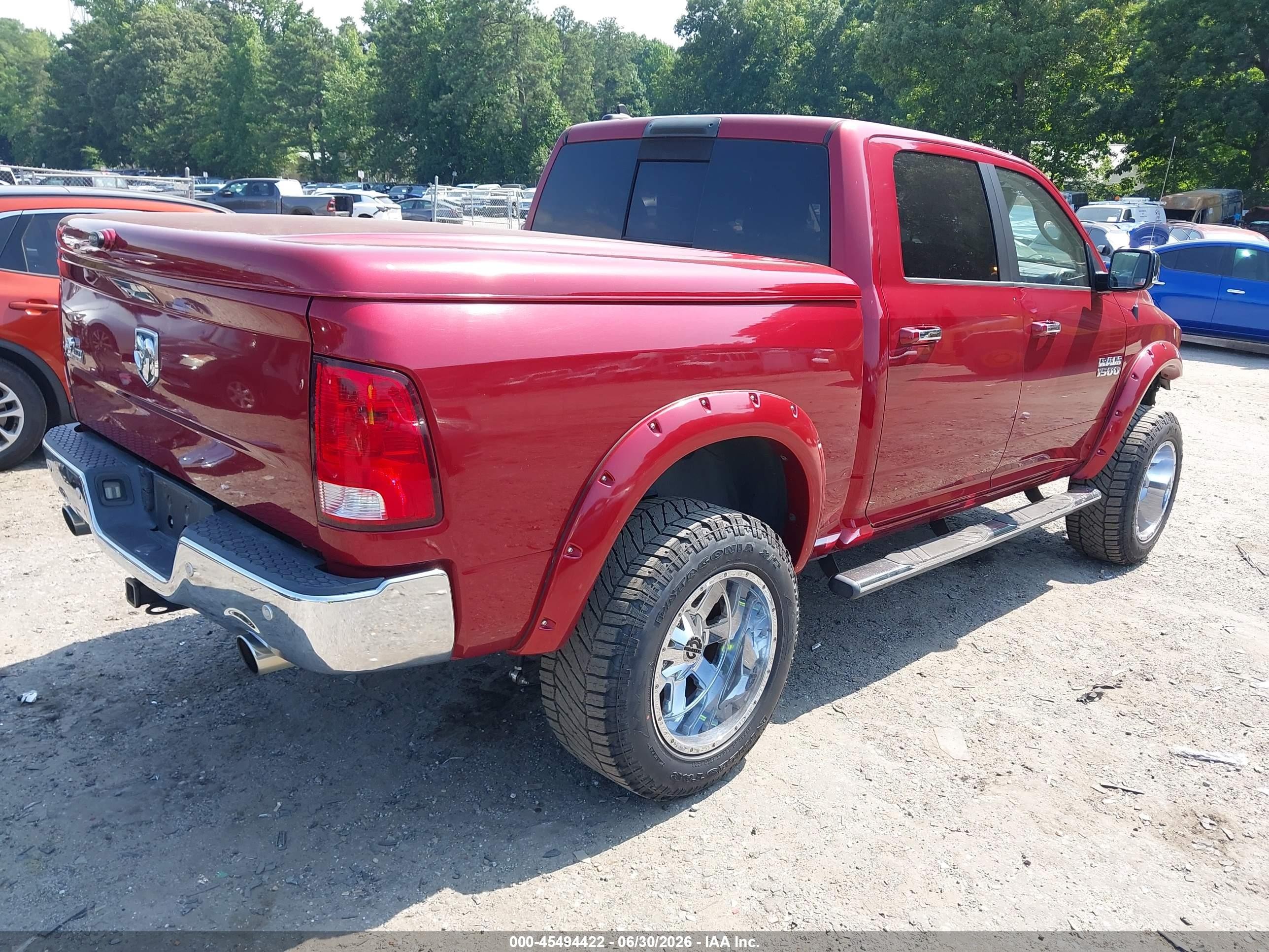 2015 Ram 1500 Big Horn Red vin: 1C6RR6LT9FS583288