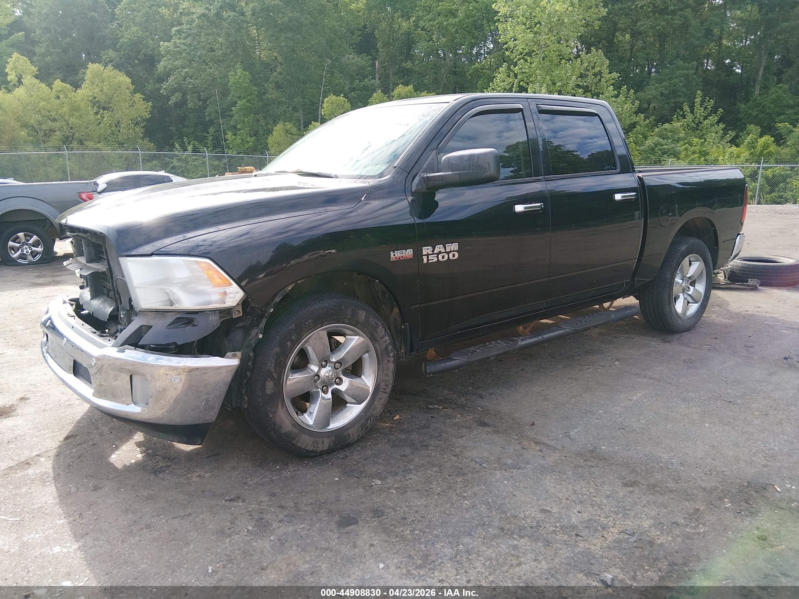 2015 Ram 1500 Big Horn Black vin: 1C6RR6LT9FS591584