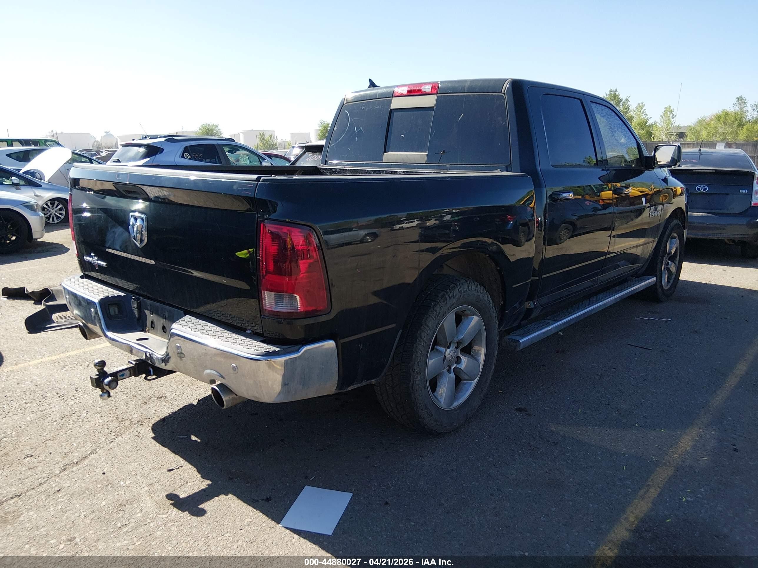 2016 Ram 1500 Lone Star Черный vin: 1C6RR6LT9GS128510