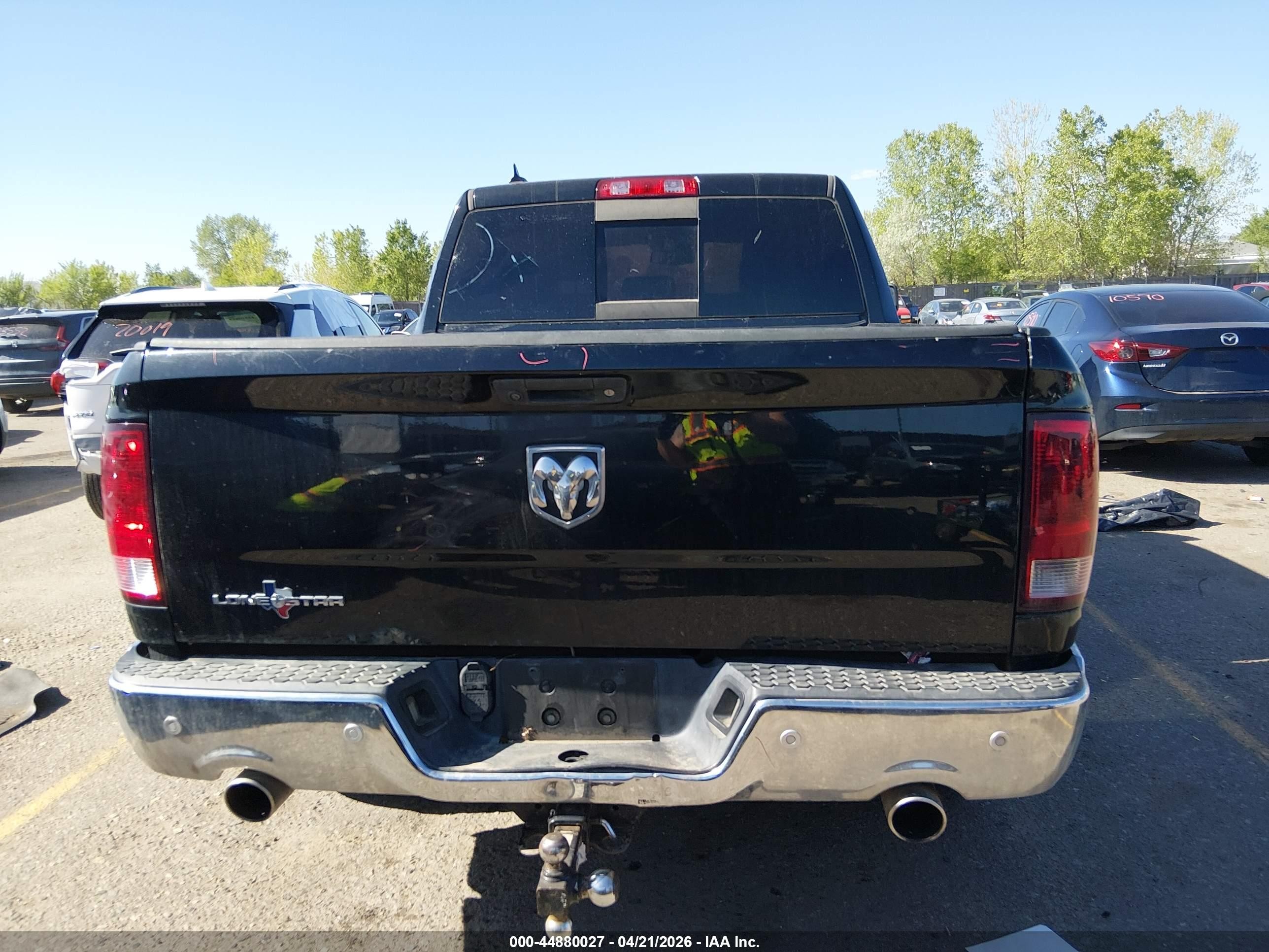 2016 Ram 1500 Lone Star Черный vin: 1C6RR6LT9GS128510