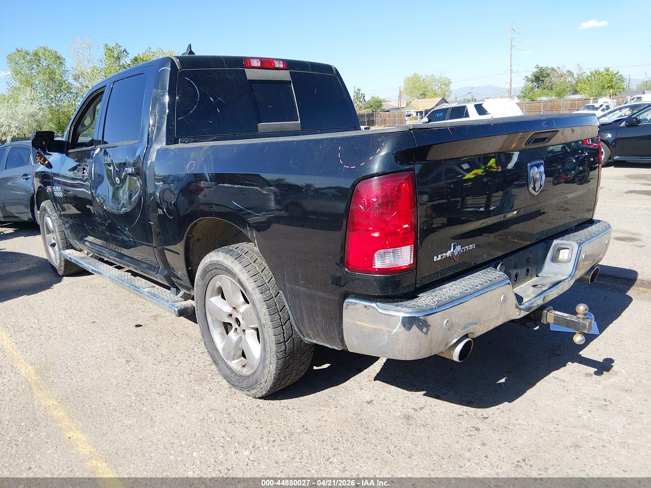 2016 Ram 1500 Lone Star Черный vin: 1C6RR6LT9GS128510