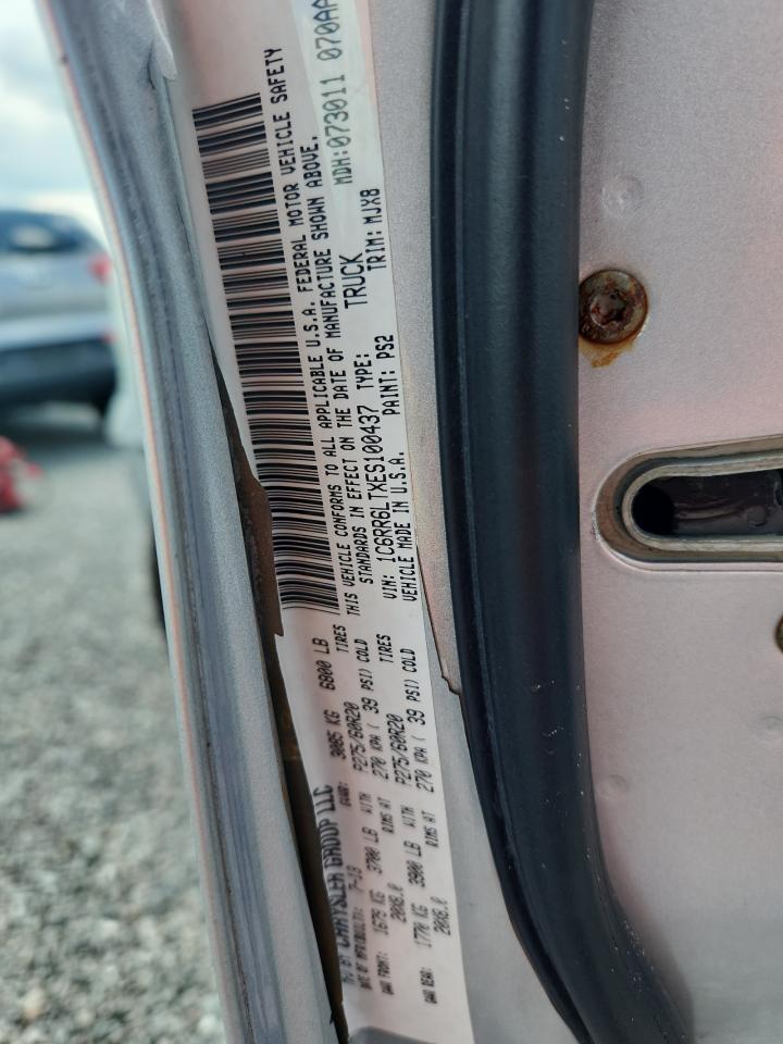 2014 Ram 1500 Slt Silver vin: 1C6RR6LTXES100437
