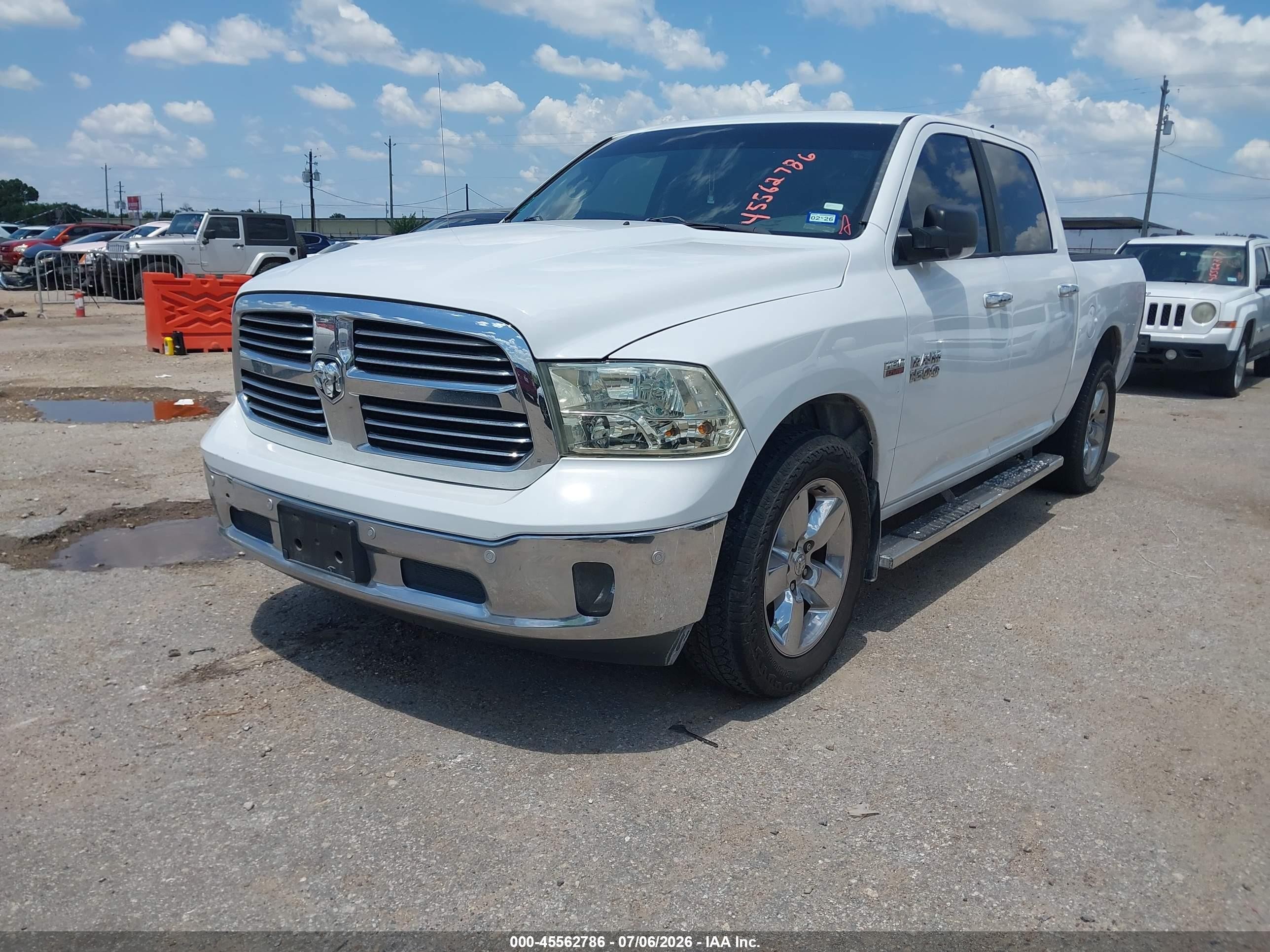 2014 Ram 1500 Lone Star Белый vin: 1C6RR6LTXES310763
