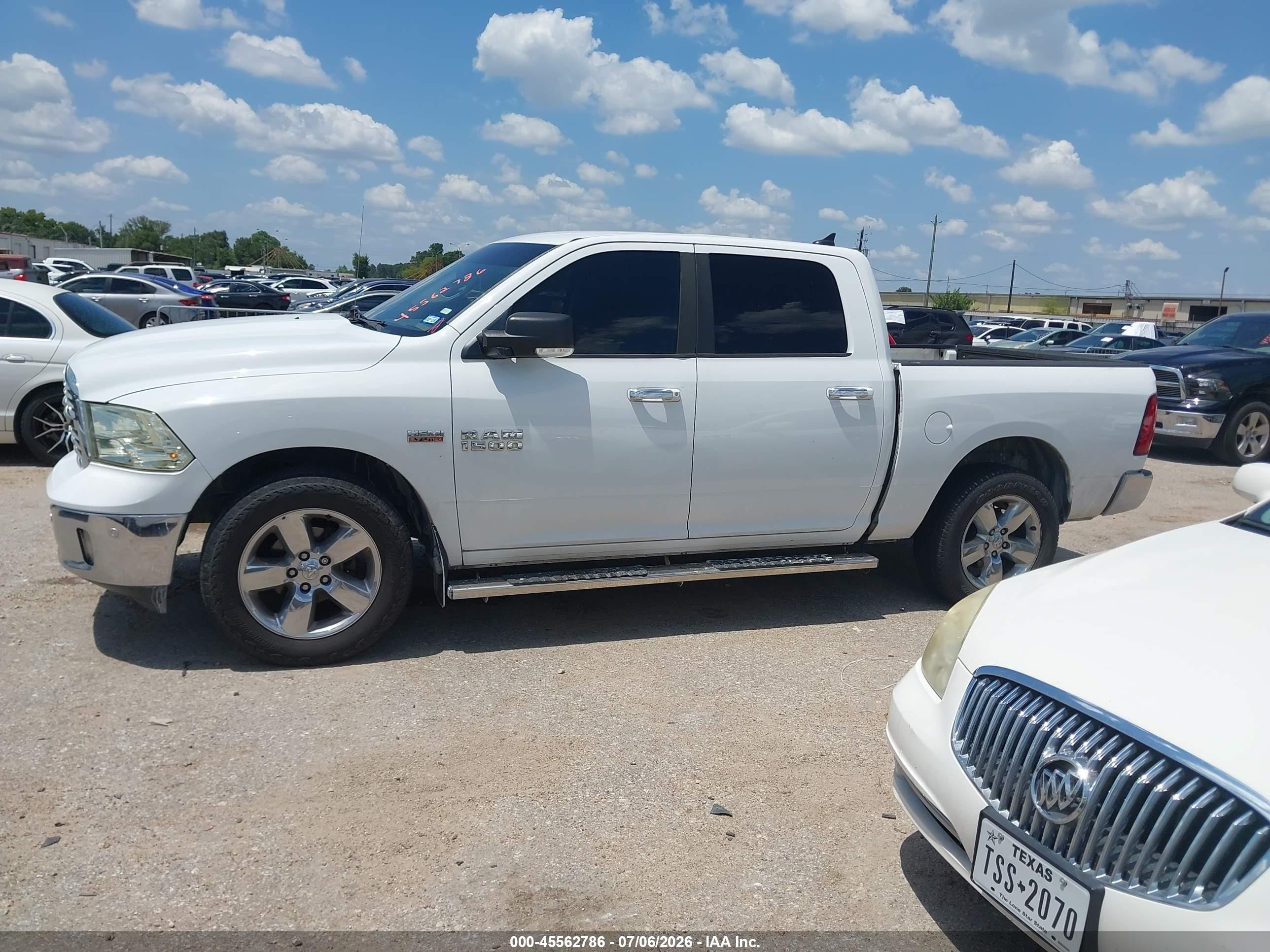 2014 Ram 1500 Lone Star Белый vin: 1C6RR6LTXES310763