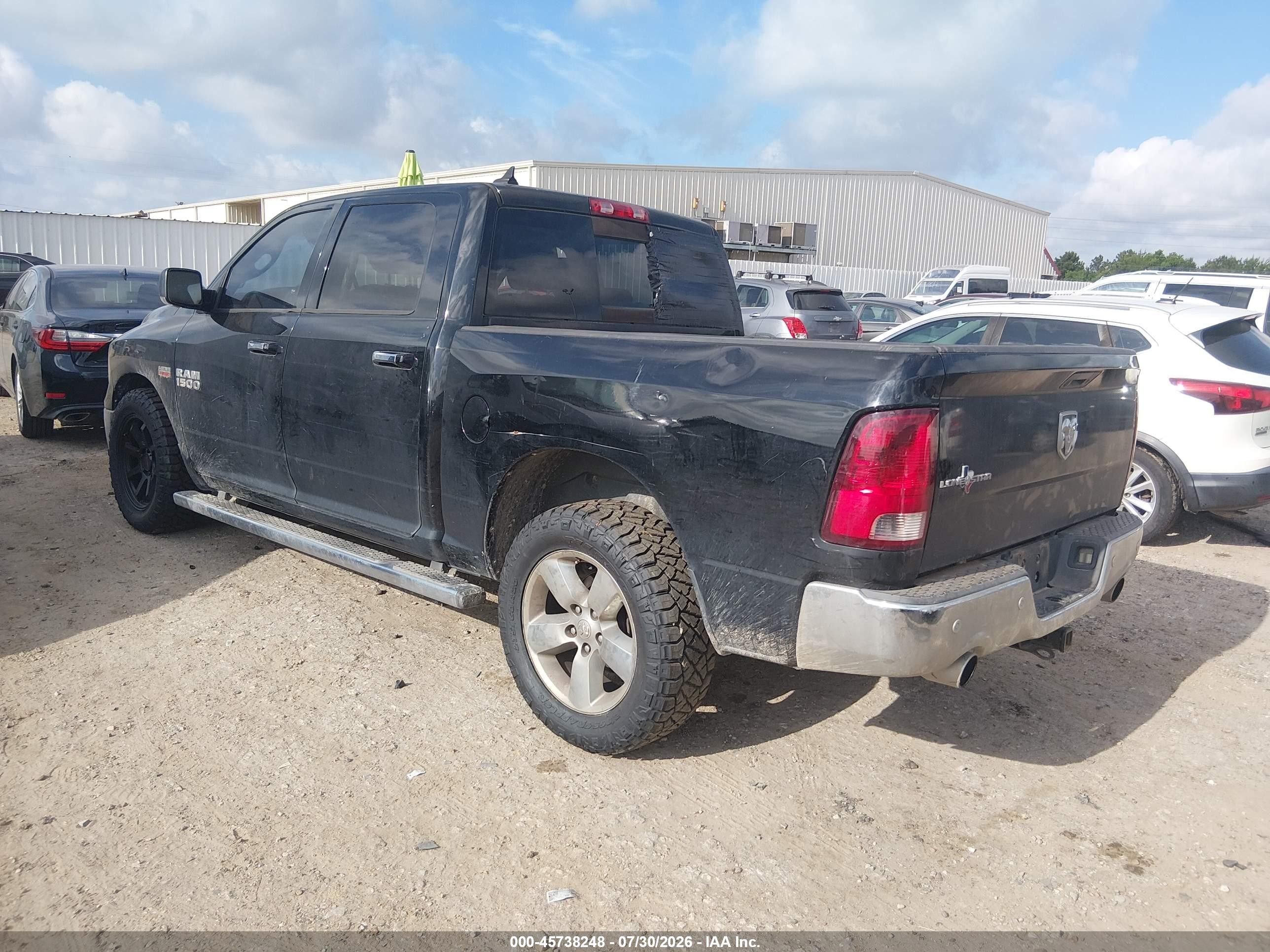 2014 Ram 1500 Lone Star Черный vin: 1C6RR6LTXES441580