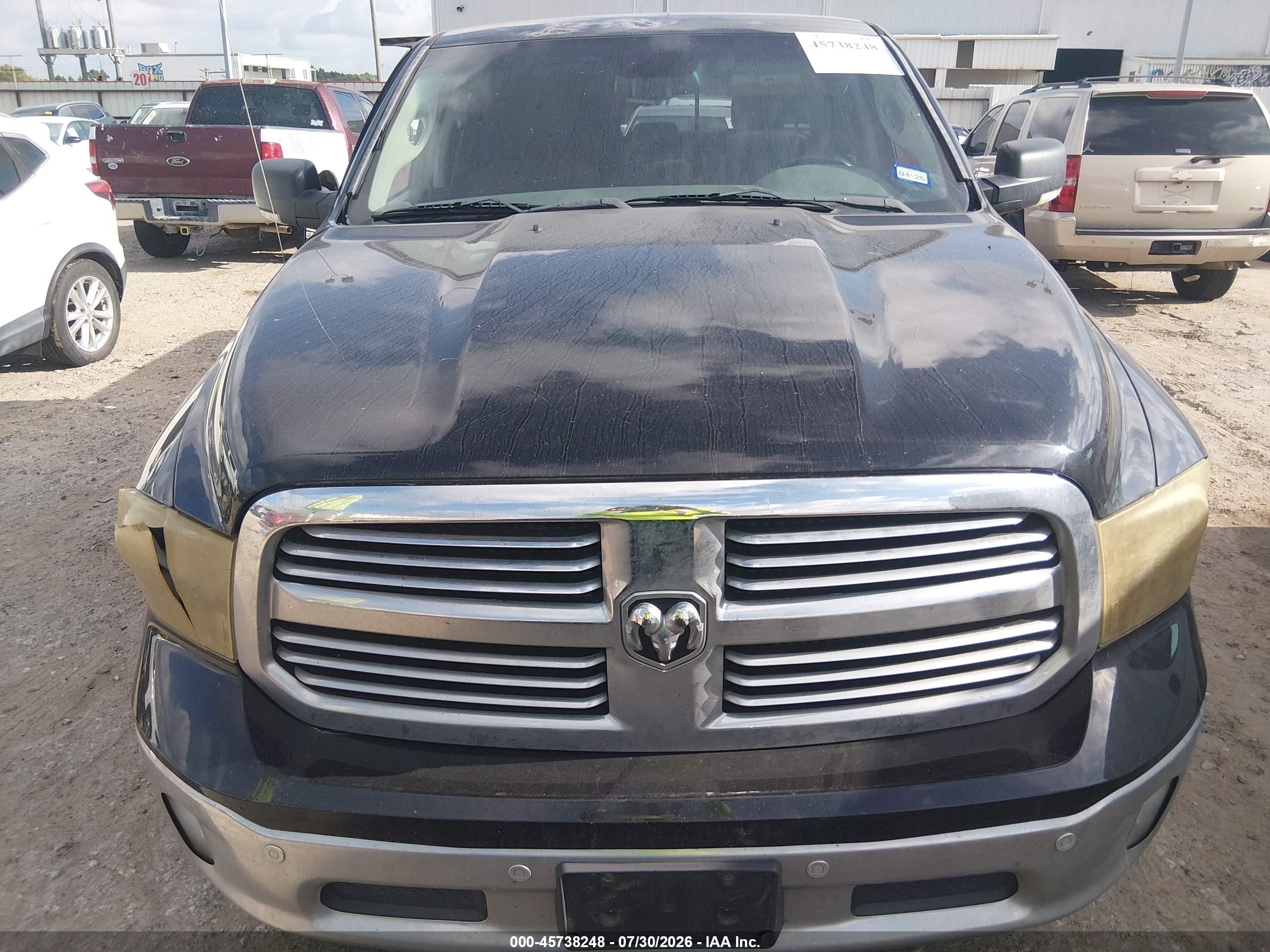 2014 Ram 1500 Lone Star Черный vin: 1C6RR6LTXES441580