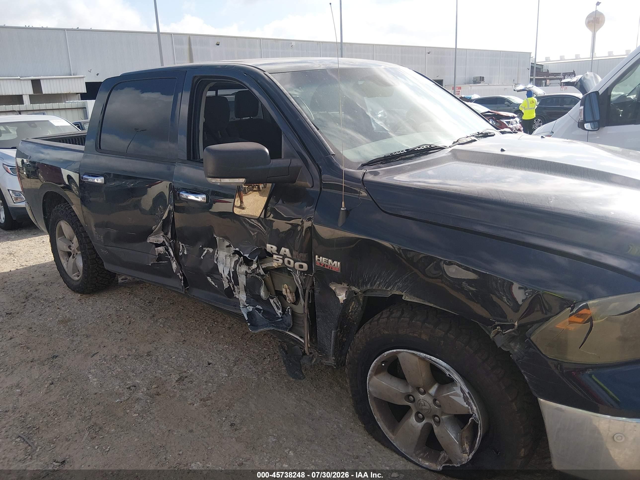 2014 Ram 1500 Lone Star Черный vin: 1C6RR6LTXES441580
