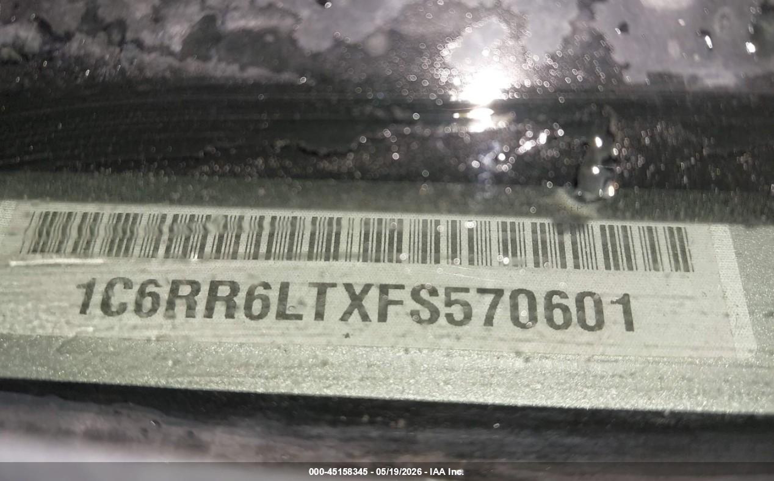 2015 Ram 1500 Lone Star Silver vin: 1C6RR6LTXFS570601
