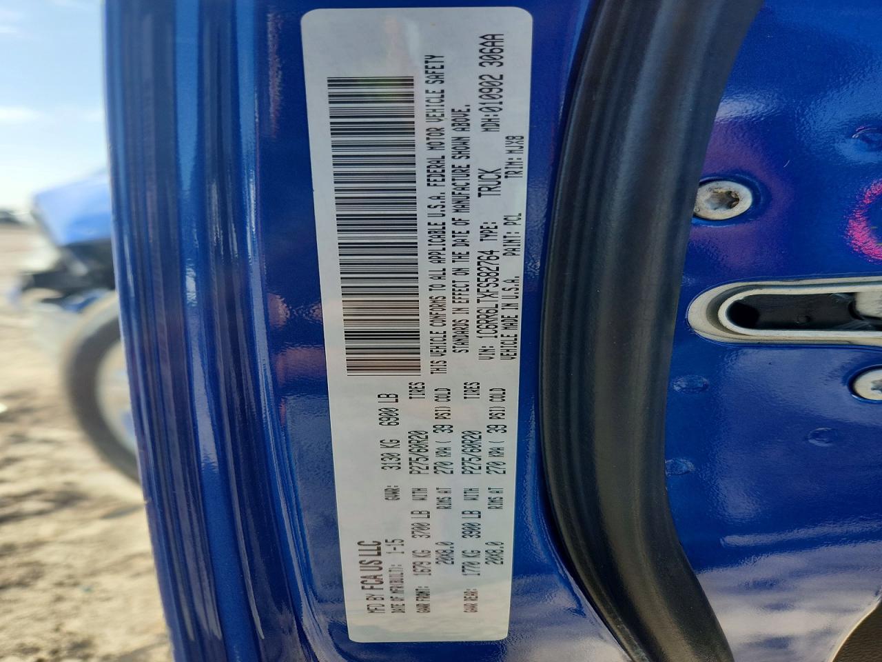 2015 Ram 1500 Slt Blue vin: 1C6RR6LTXFS582764