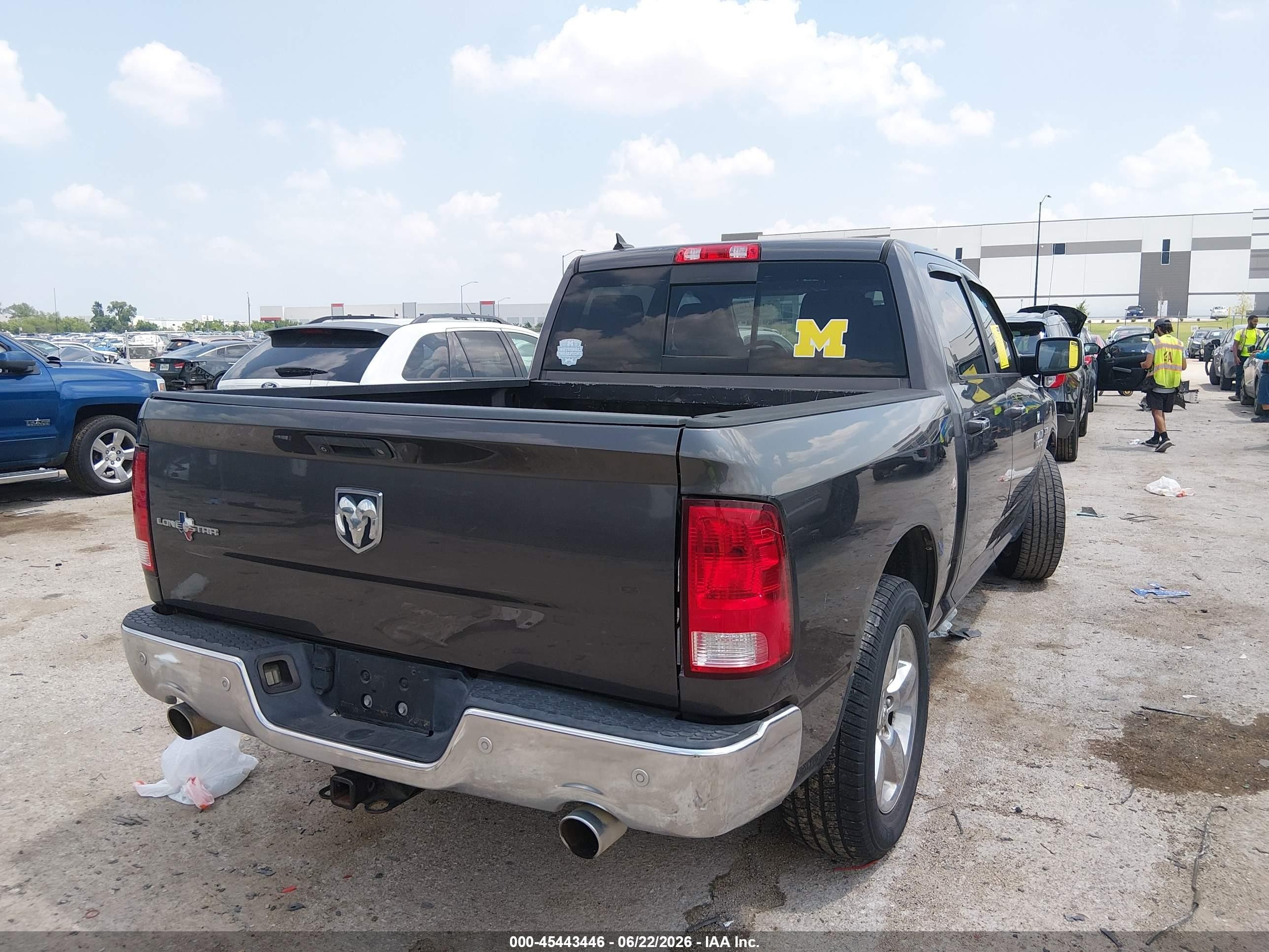 2015 Ram 1500 Lone Star Gray vin: 1C6RR6LTXFS623619