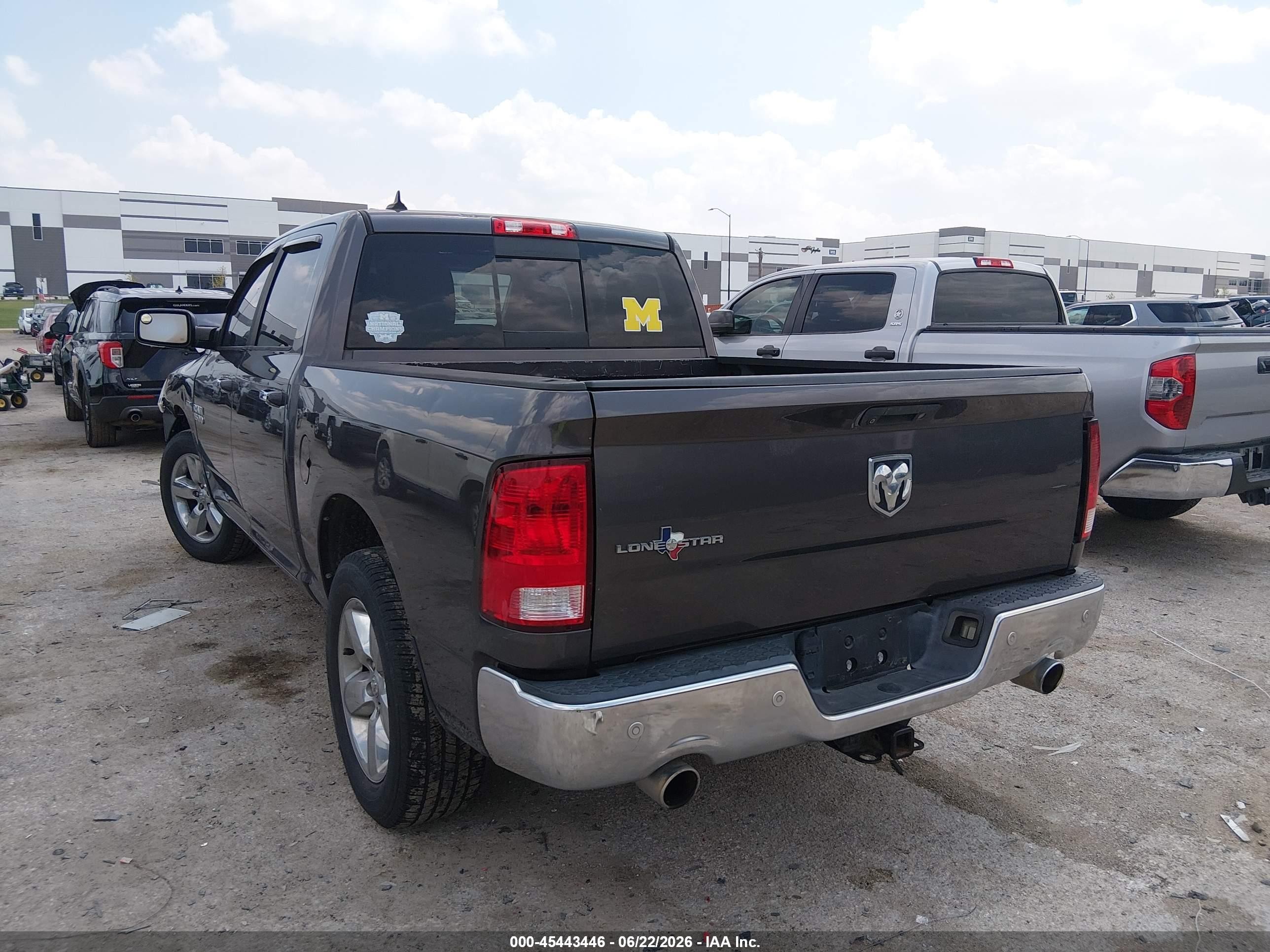 2015 Ram 1500 Lone Star Gray vin: 1C6RR6LTXFS623619