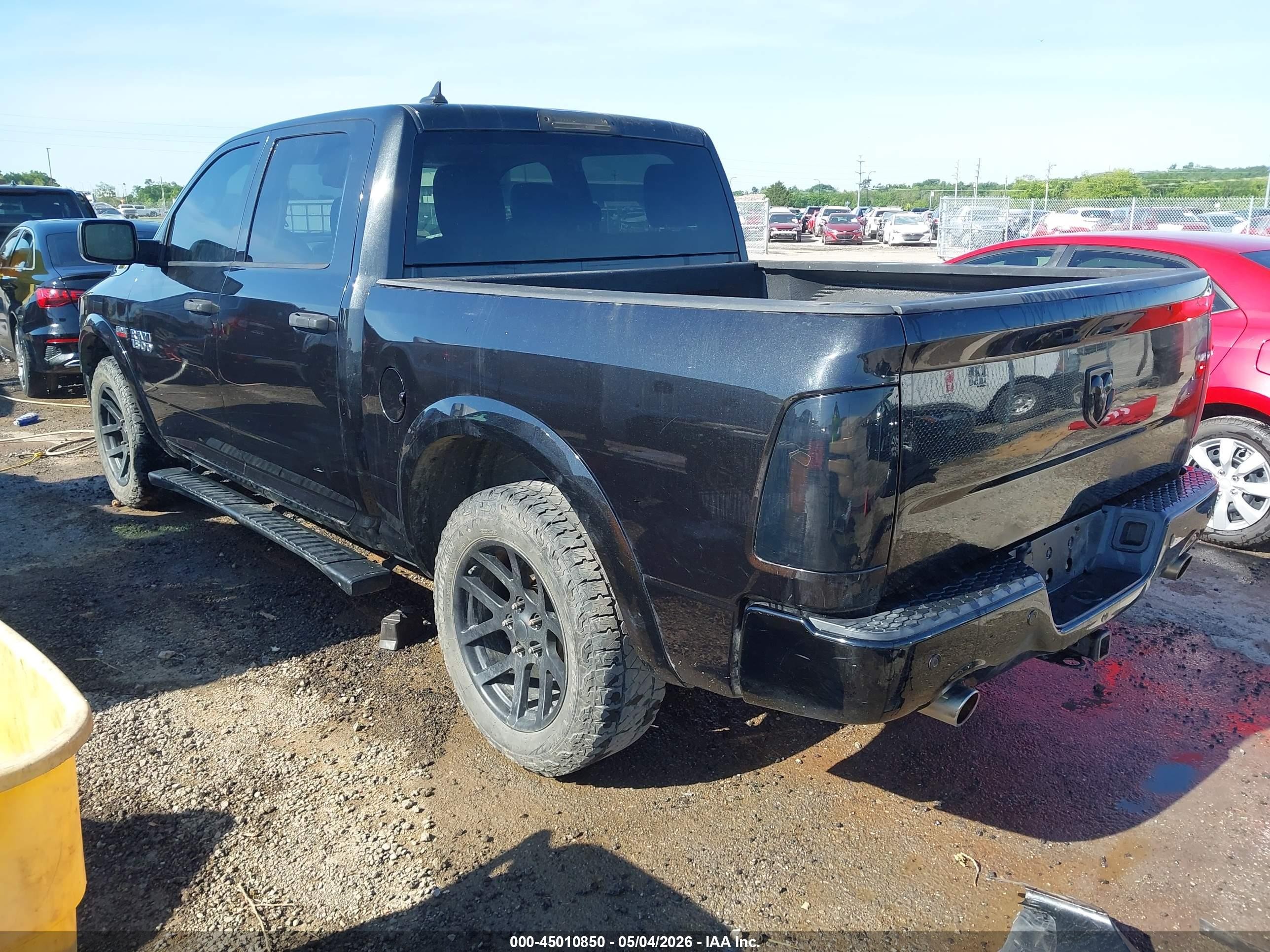 2015 Ram 1500 Outdoorsman Черный vin: 1C6RR6LTXFS630070