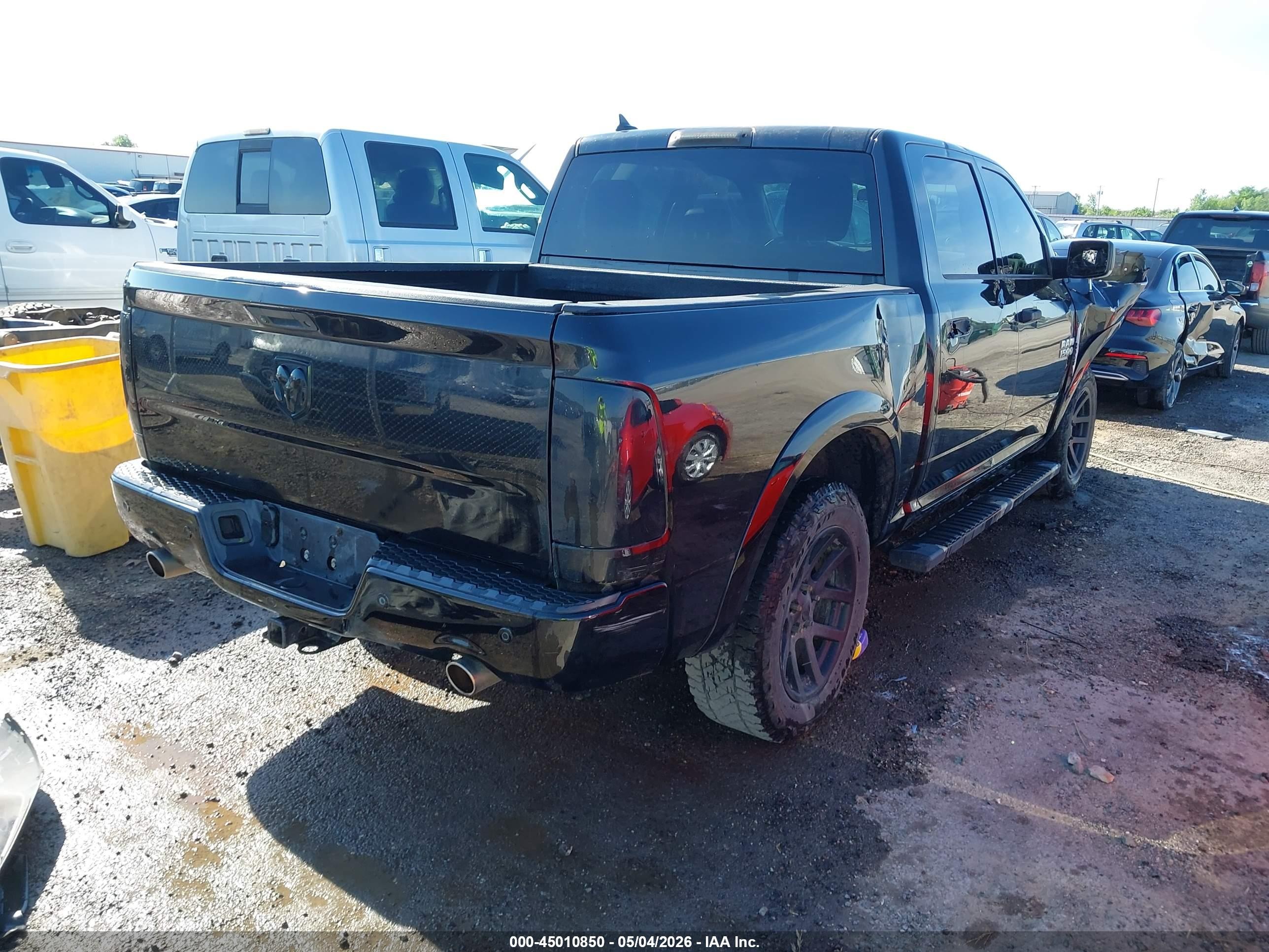 2015 Ram 1500 Outdoorsman Черный vin: 1C6RR6LTXFS630070