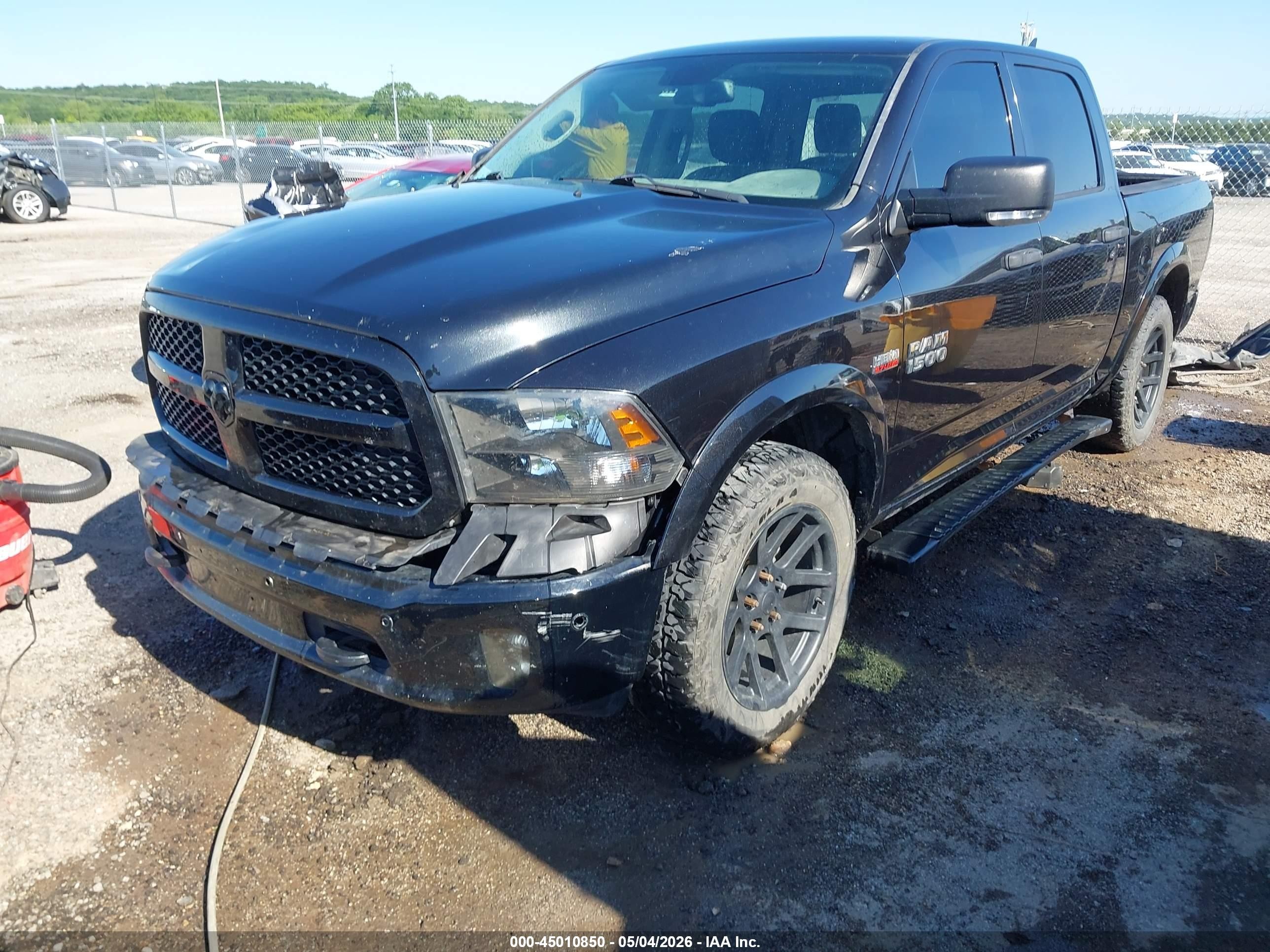 2015 Ram 1500 Outdoorsman Черный vin: 1C6RR6LTXFS630070