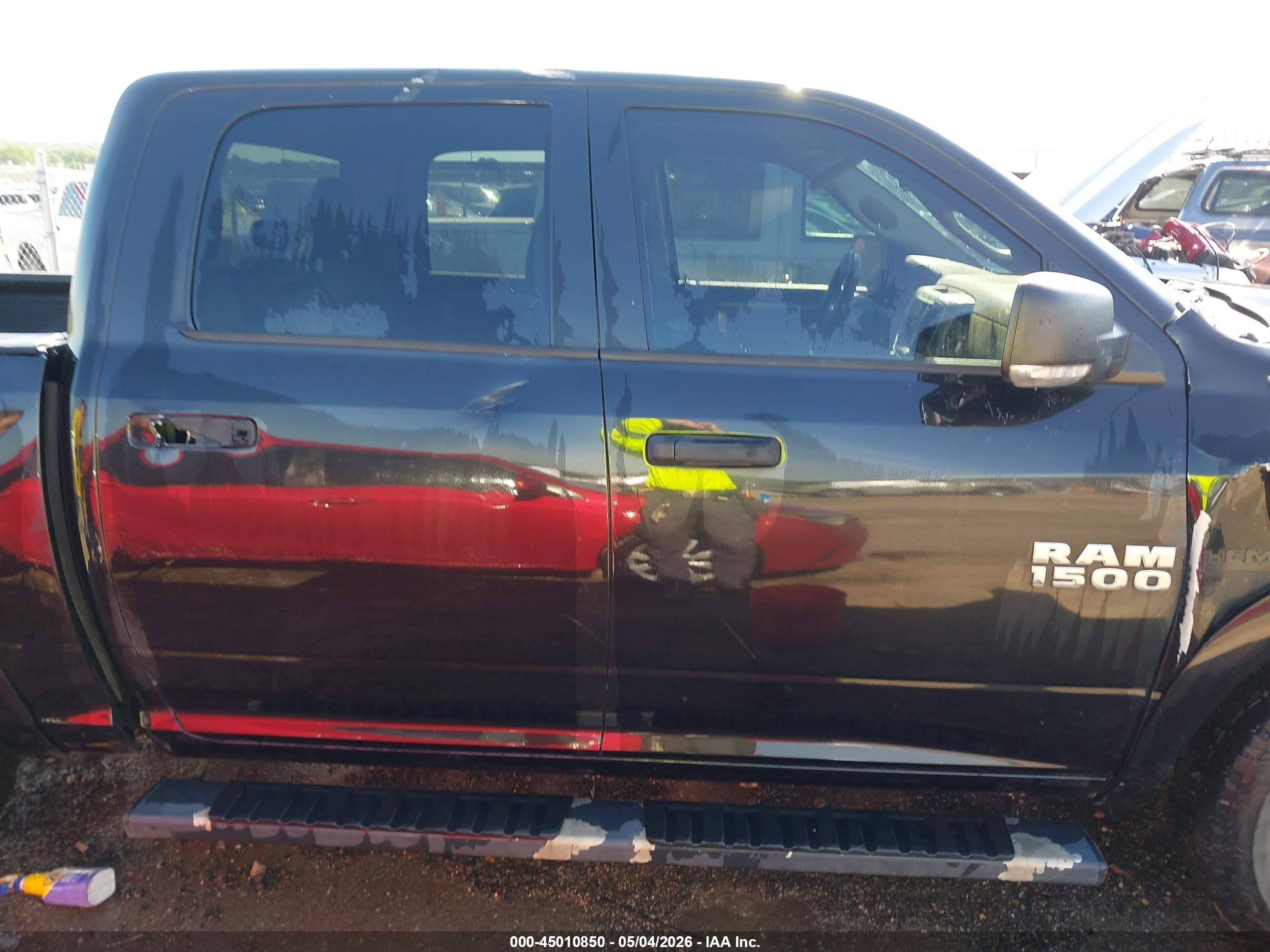 2015 Ram 1500 Outdoorsman Черный vin: 1C6RR6LTXFS630070