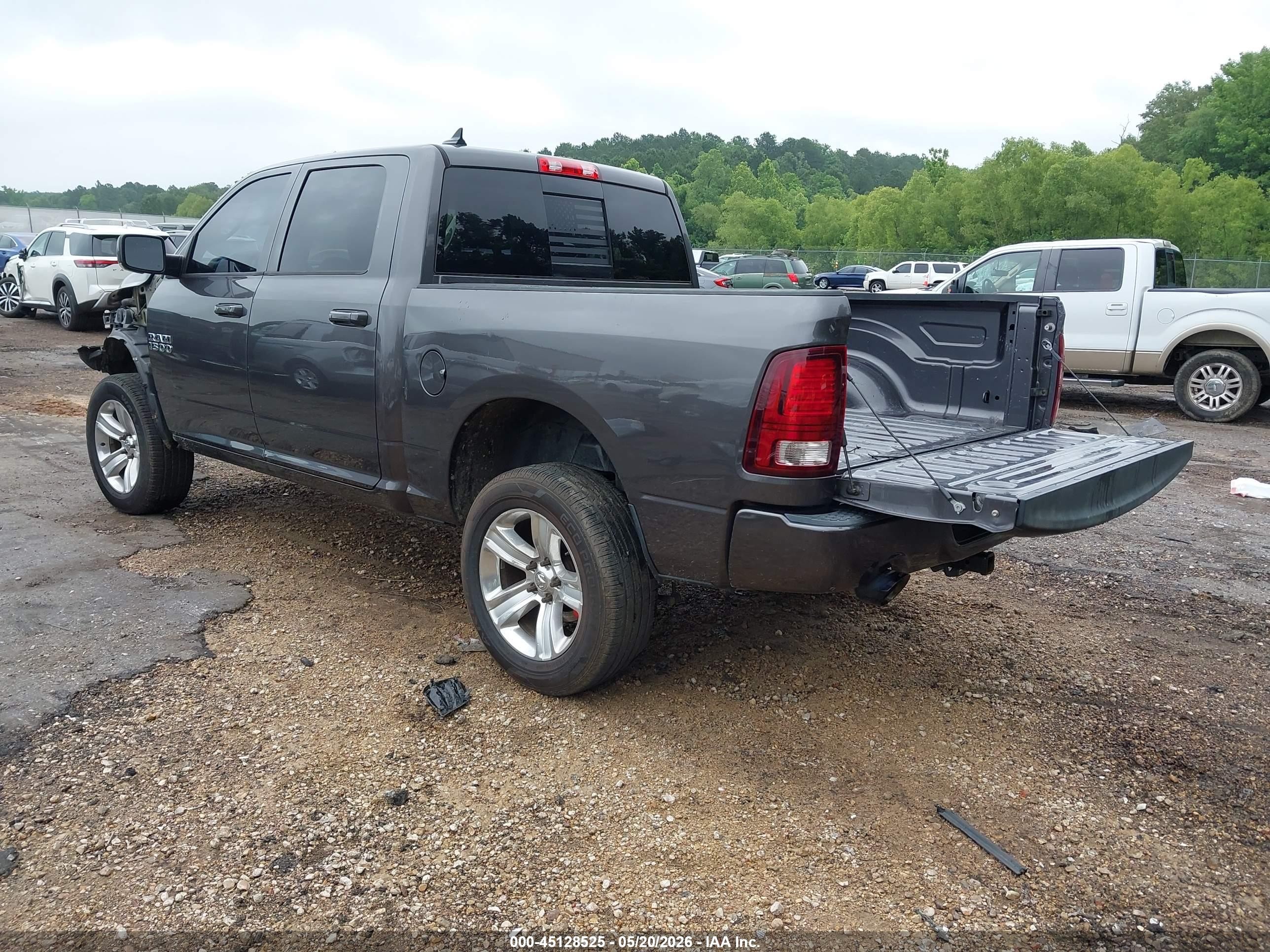 2015 Ram 1500 Sport Gray vin: 1C6RR6MT2FS605260