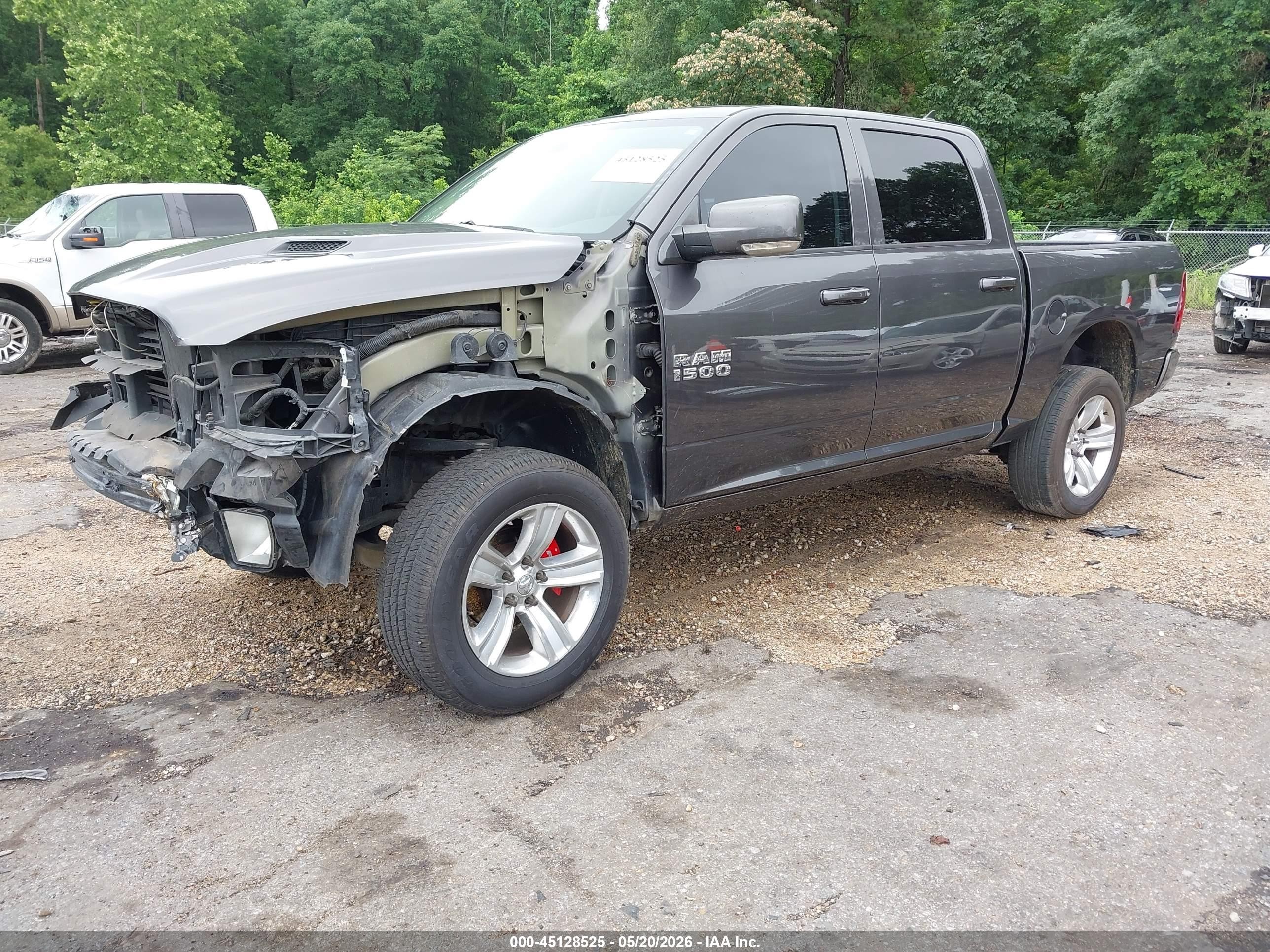 2015 Ram 1500 Sport Gray vin: 1C6RR6MT2FS605260