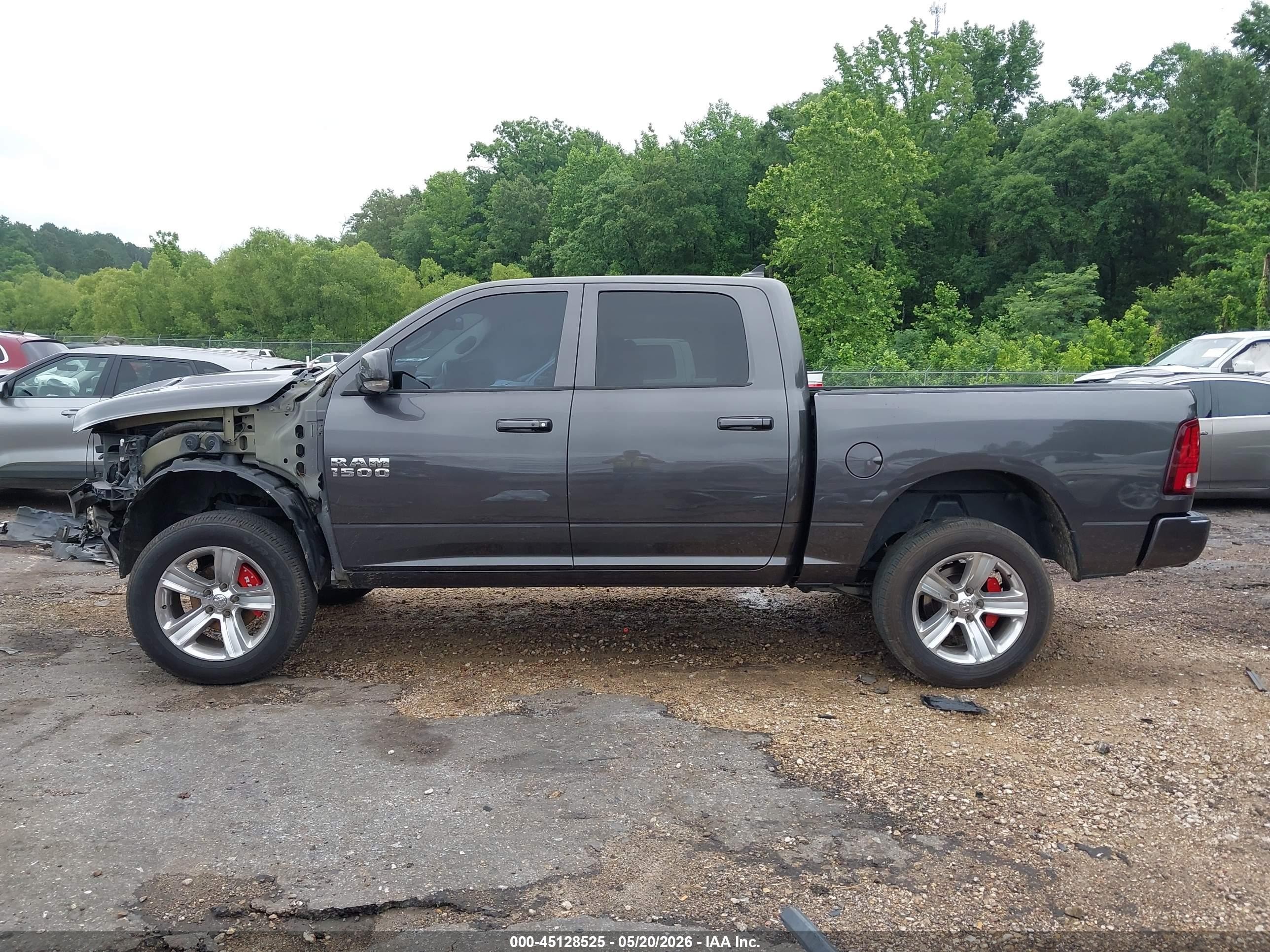 2015 Ram 1500 Sport Gray vin: 1C6RR6MT2FS605260