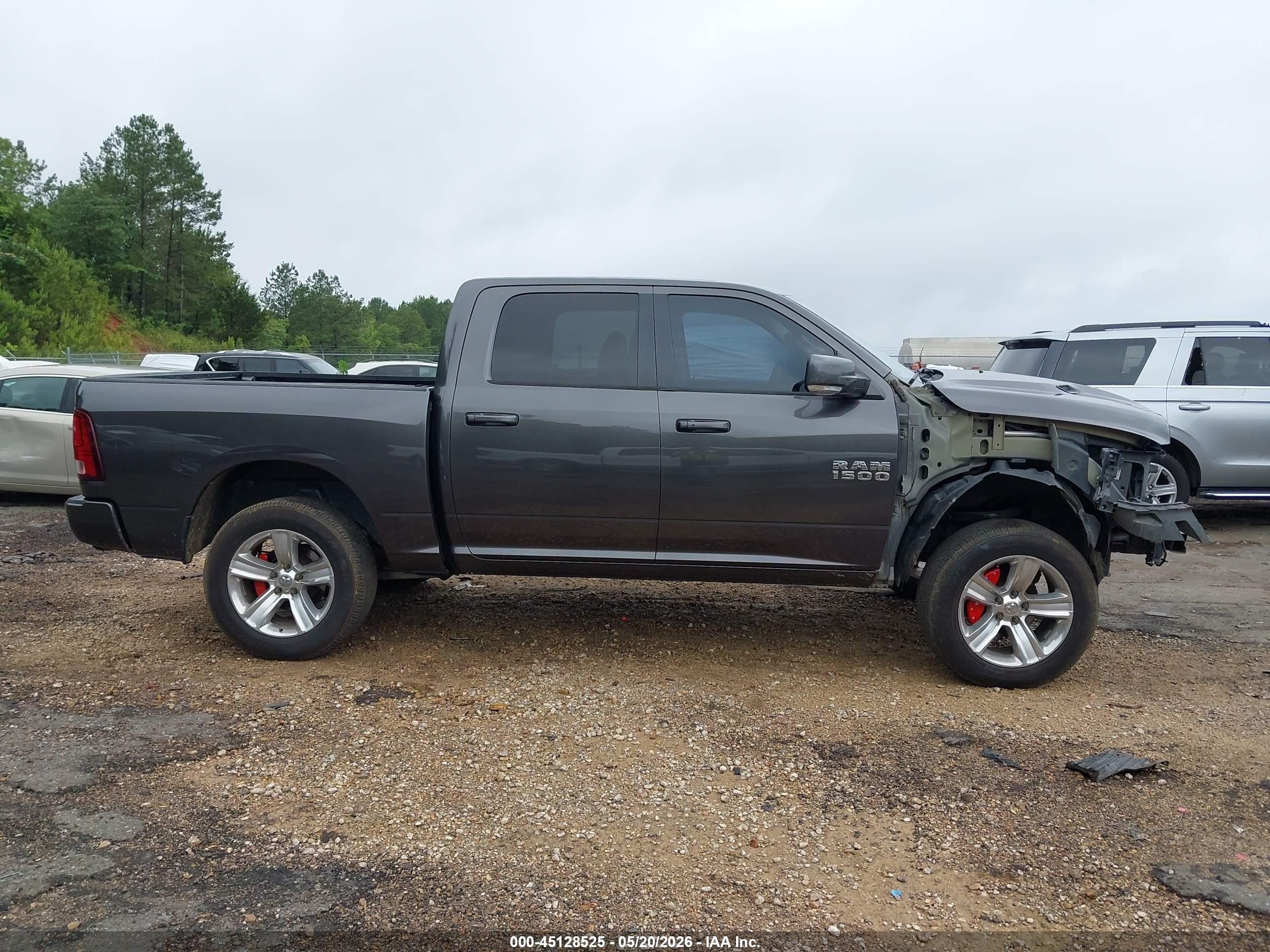 2015 Ram 1500 Sport Gray vin: 1C6RR6MT2FS605260