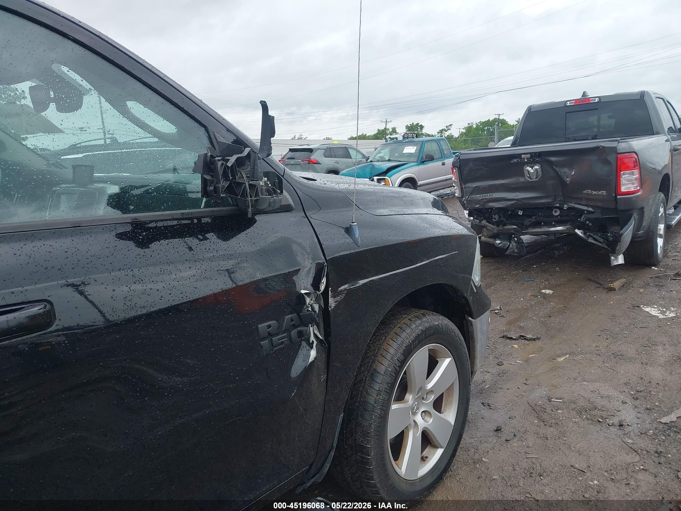 2013 Ram 1500 Sport Черный vin: 1C6RR6MT3DS556521