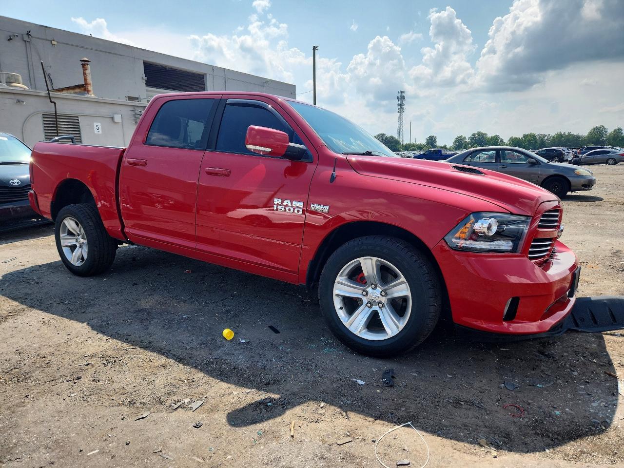 2013 Ram 1500 Sport Red vin: 1C6RR6MT4DS627449