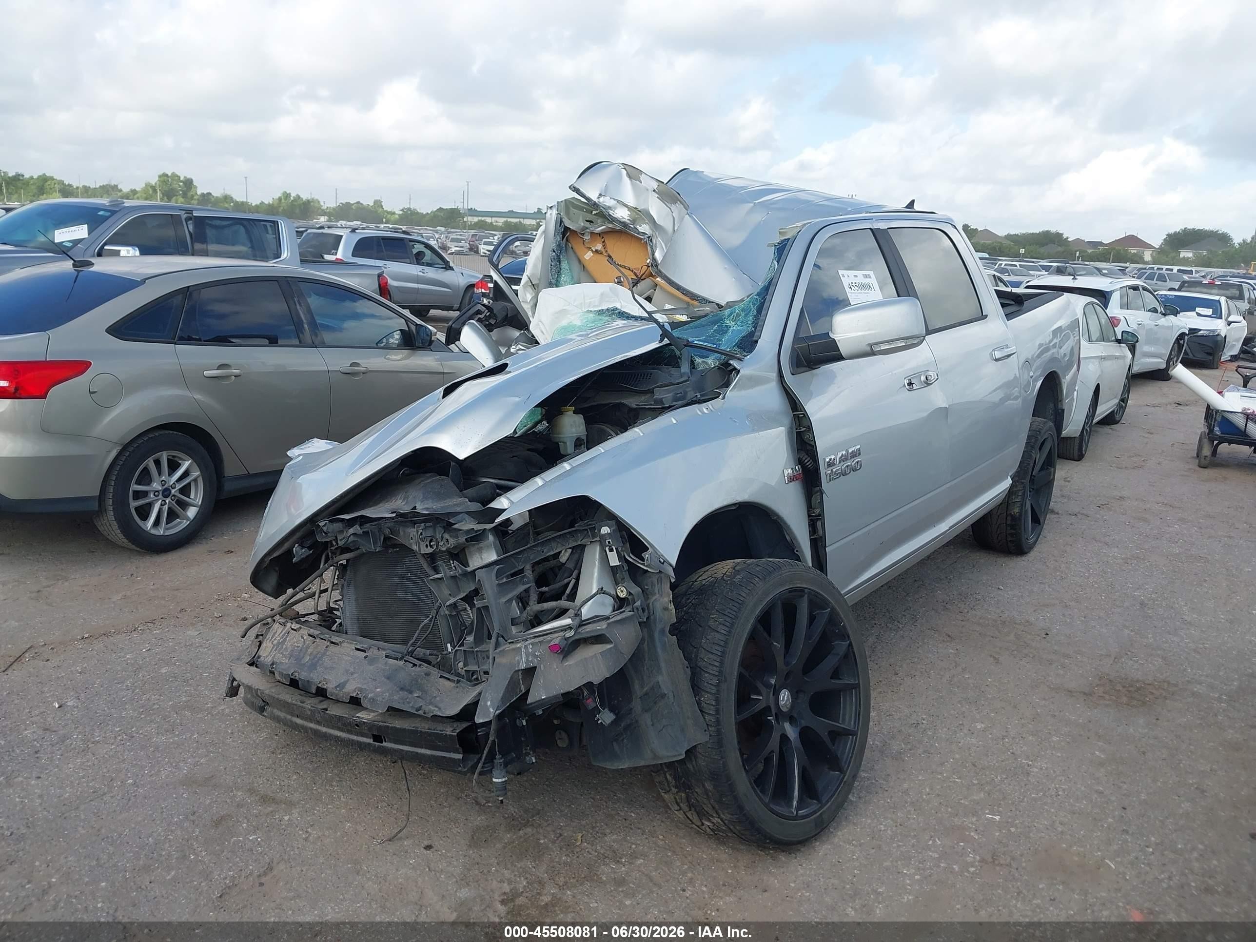 2014 Ram 1500 Sport Silver vin: 1C6RR6MT7ES144474
