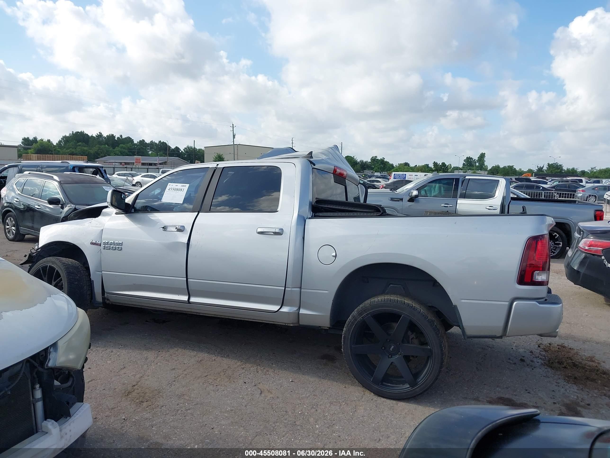 2014 Ram 1500 Sport Silver vin: 1C6RR6MT7ES144474