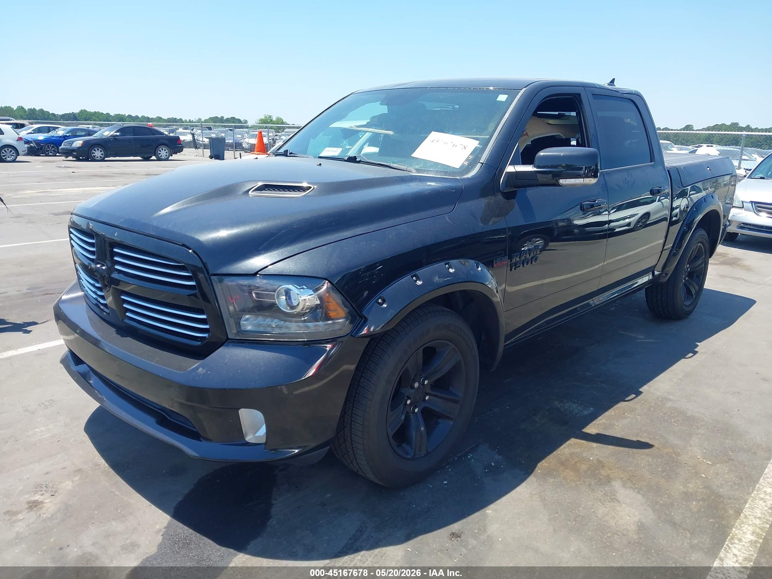 2015 Ram 1500 Sport Black vin: 1C6RR6MT9FS692588
