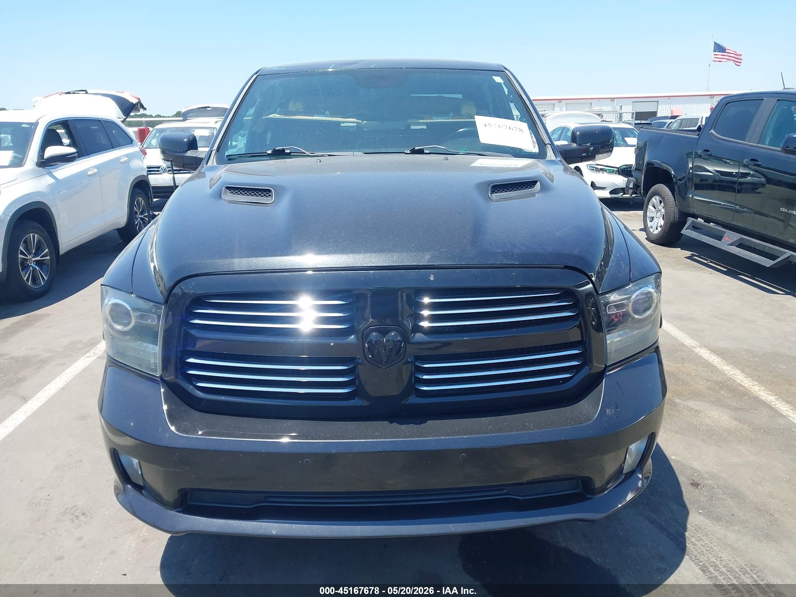 2015 Ram 1500 Sport Black vin: 1C6RR6MT9FS692588
