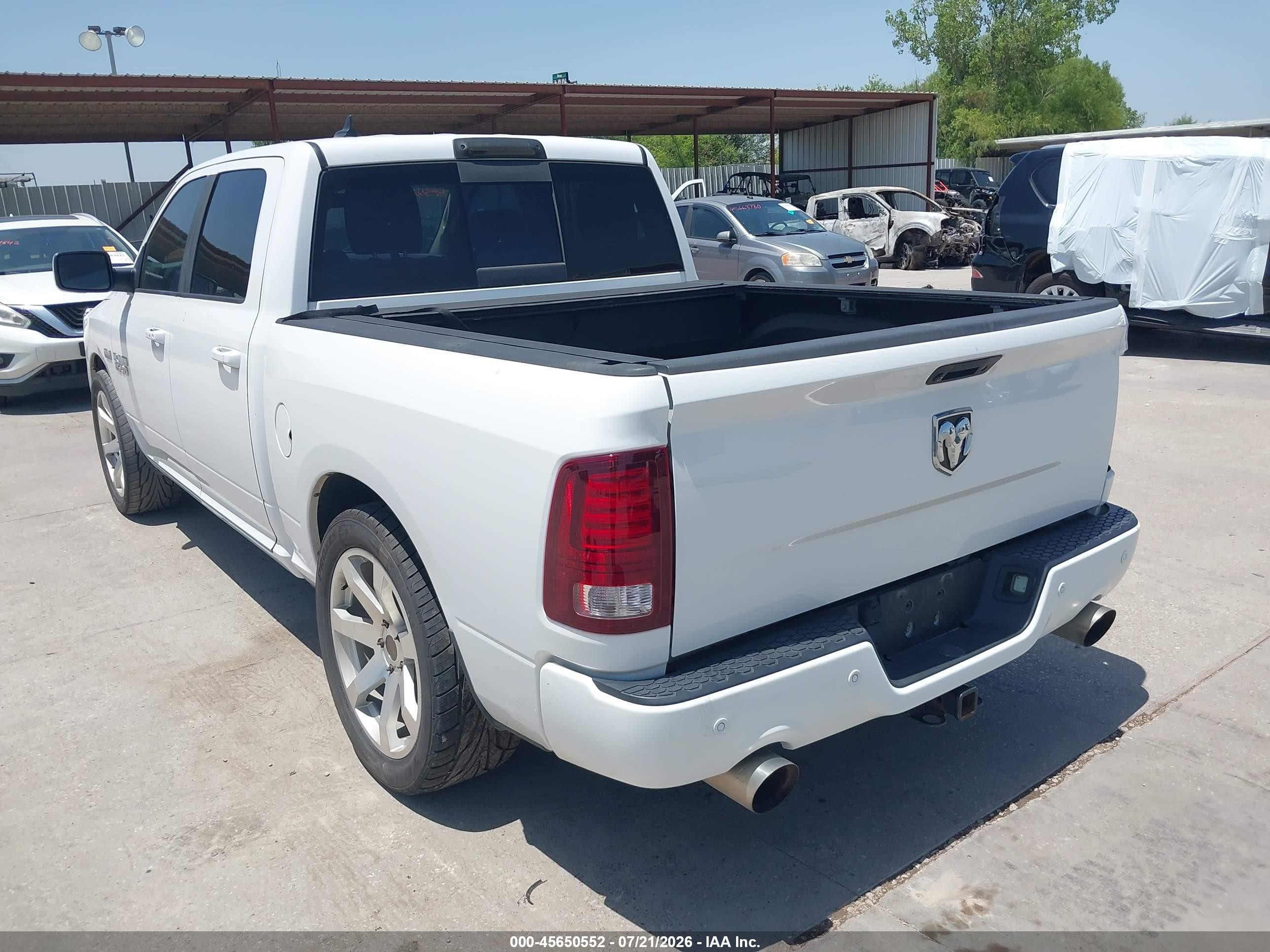 2014 Ram 1500 Sport Белый vin: 1C6RR6MTXES101487