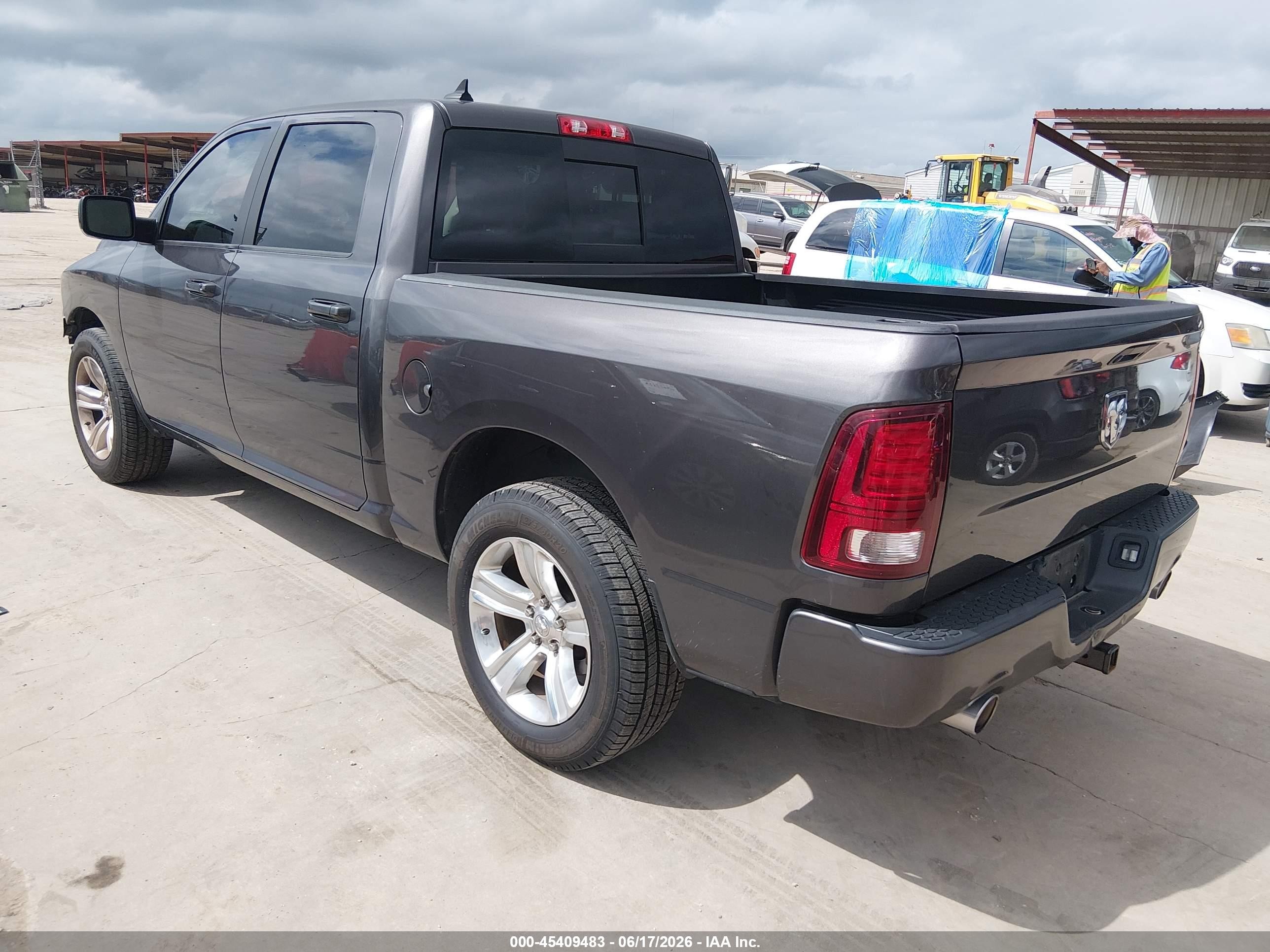 2014 Ram 1500 Sport Gray vin: 1C6RR6MTXES245234