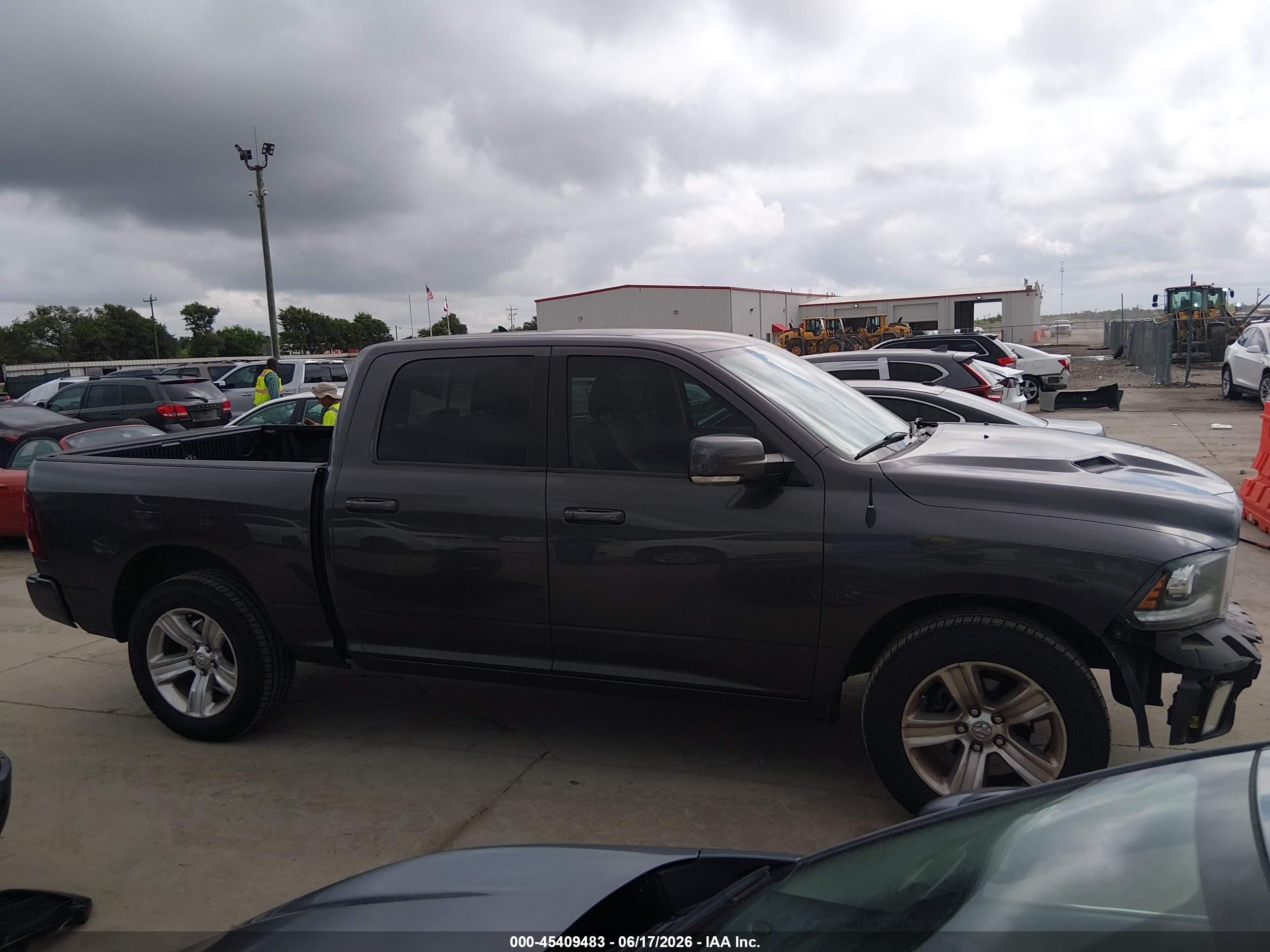 2014 Ram 1500 Sport Gray vin: 1C6RR6MTXES245234