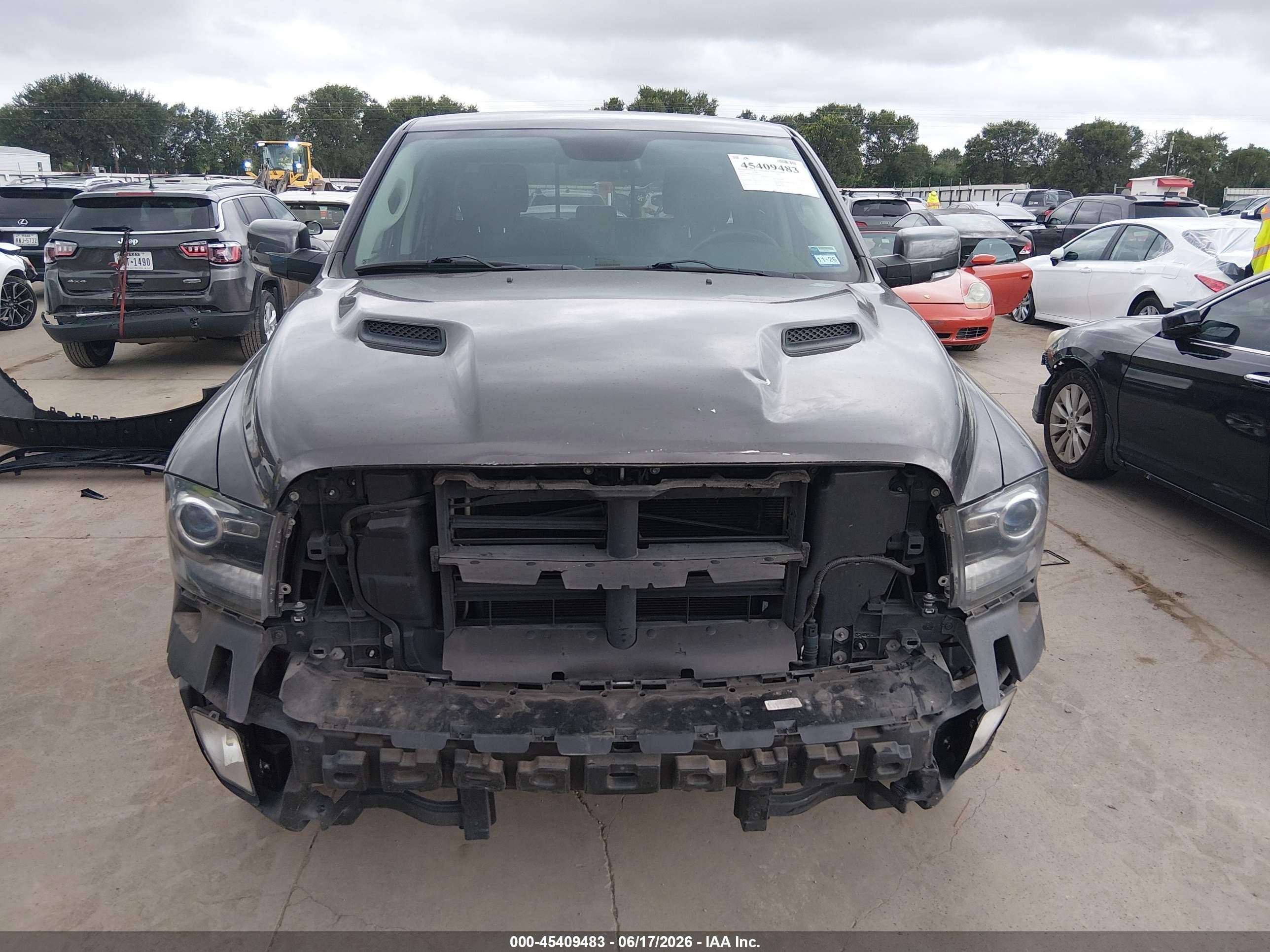 2014 Ram 1500 Sport Gray vin: 1C6RR6MTXES245234