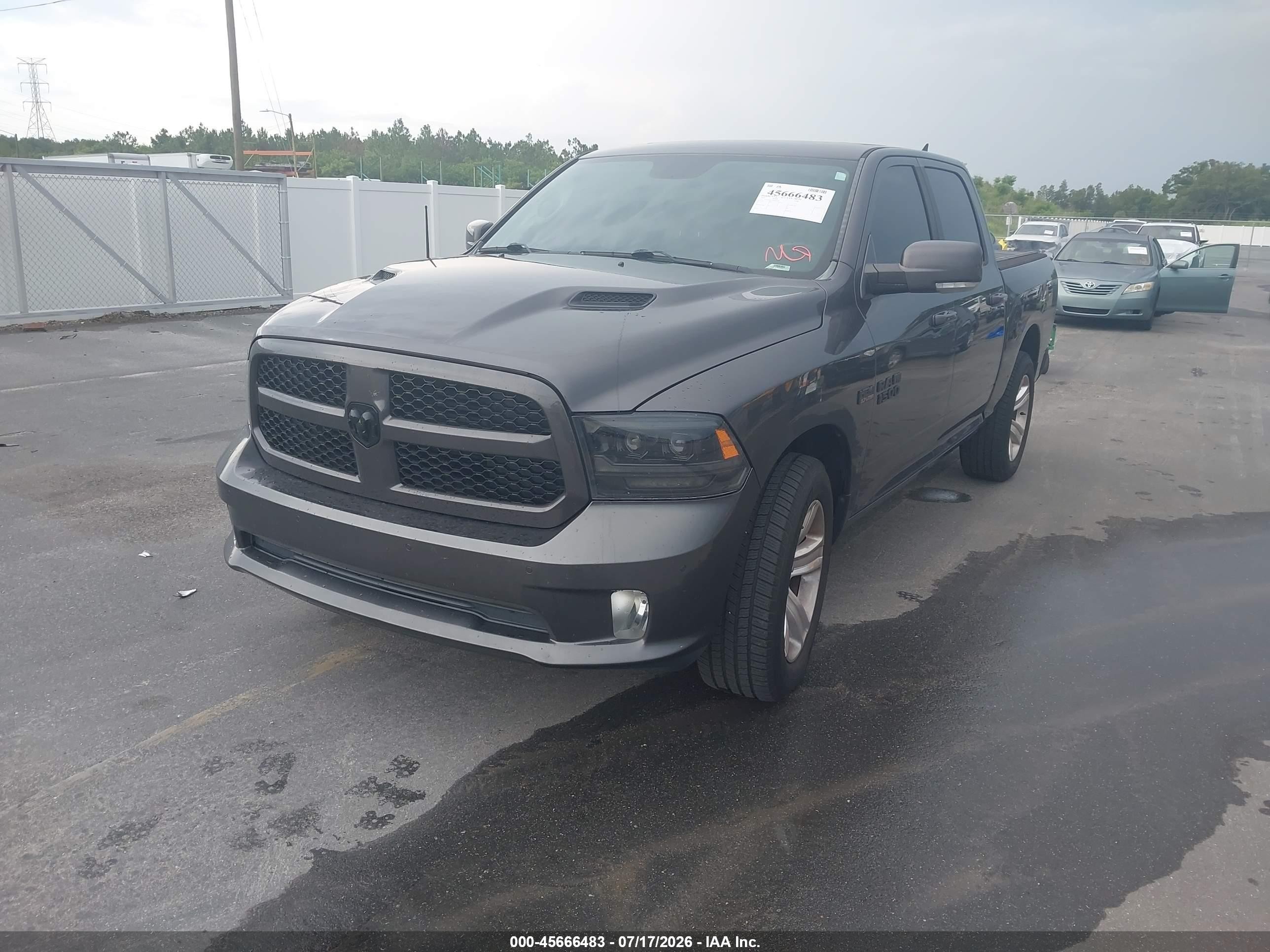 2015 Ram 1500 Sport Черный vin: 1C6RR6MTXFS629368