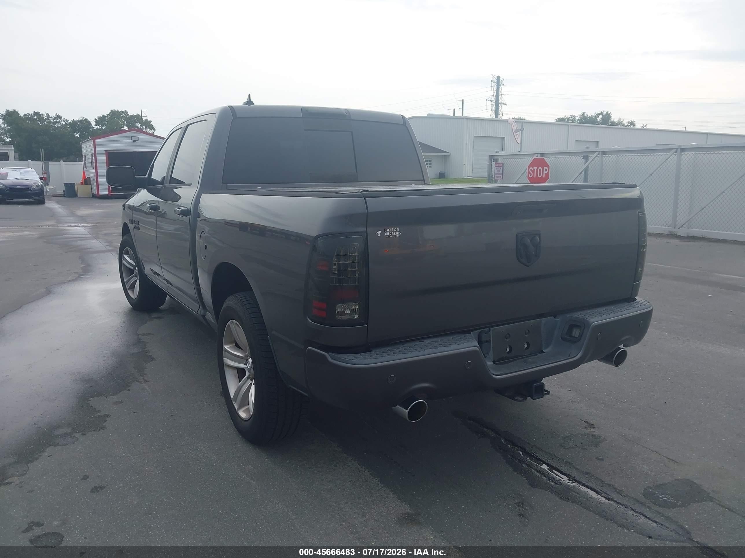 2015 Ram 1500 Sport Черный vin: 1C6RR6MTXFS629368