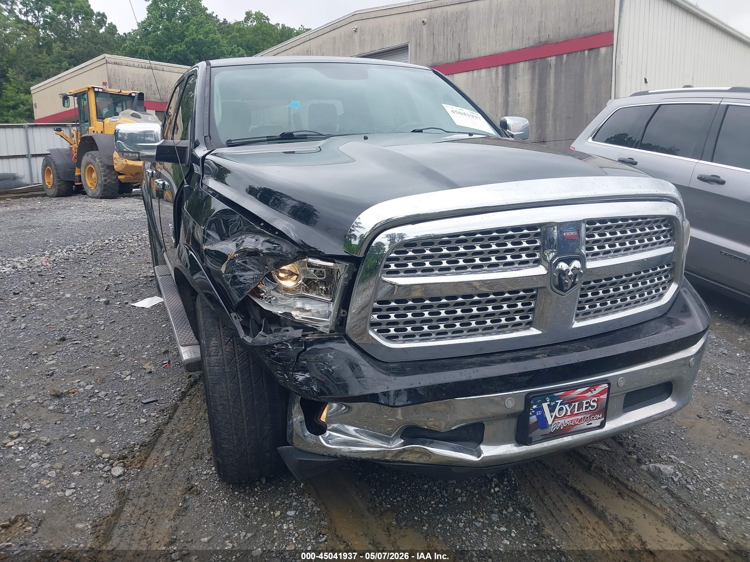 2015 Ram 1500 Laramie Black vin: 1C6RR6NG1FS518337