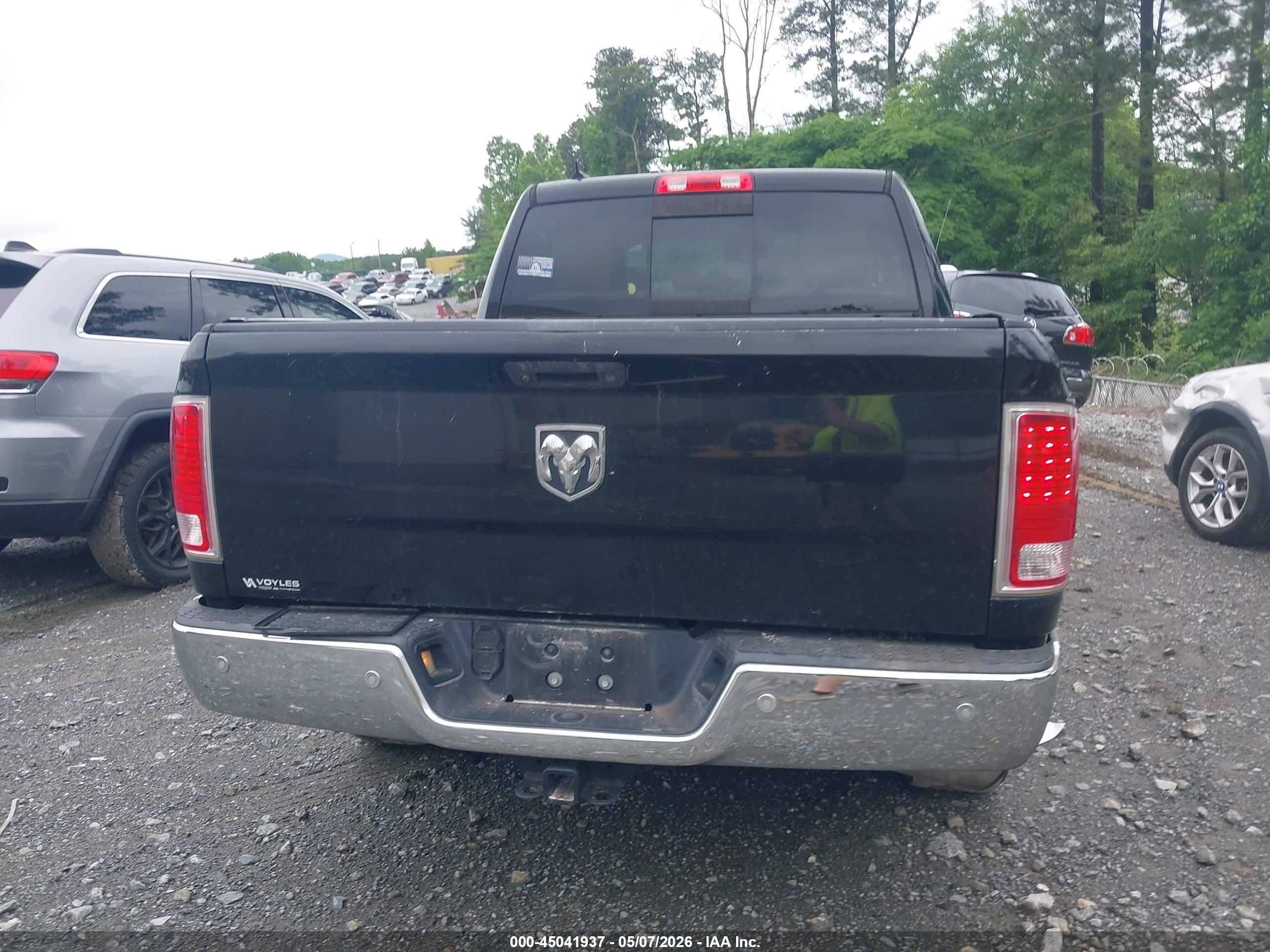 2015 Ram 1500 Laramie Black vin: 1C6RR6NG1FS518337