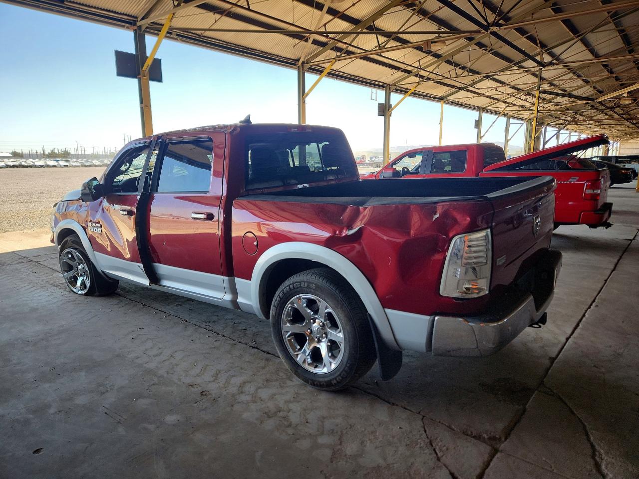 2015 Ram 1500 Laramie Burgundy vin: 1C6RR6NG7FS553397